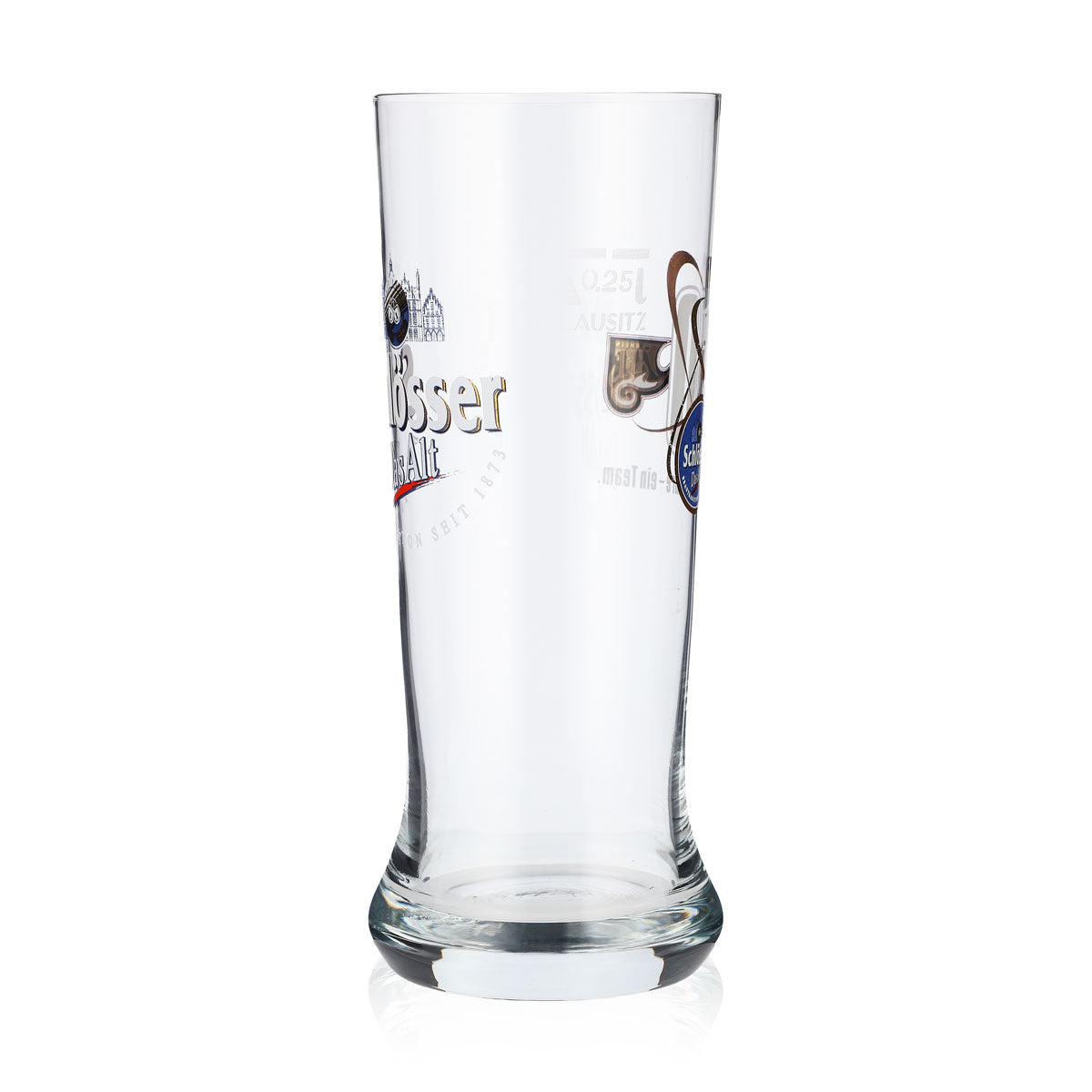 6x Schlösser Alt Beer Glass 0.25l Glasses Bar Mug "10 Years" – View 5