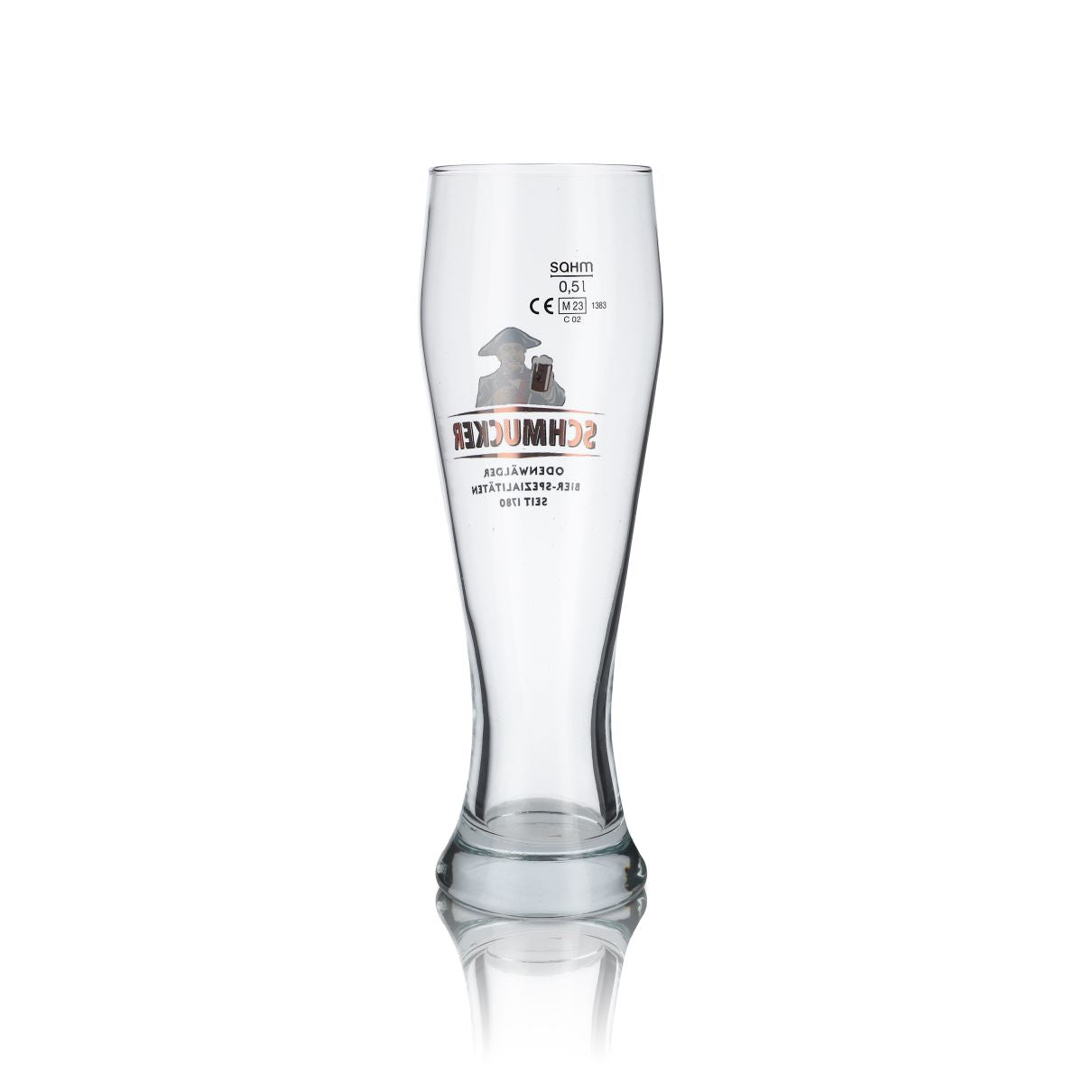 6x Schmucker glass 0.5l wheat beer glass Hefeweizen glass set Odenwälder Brauerei – View 3