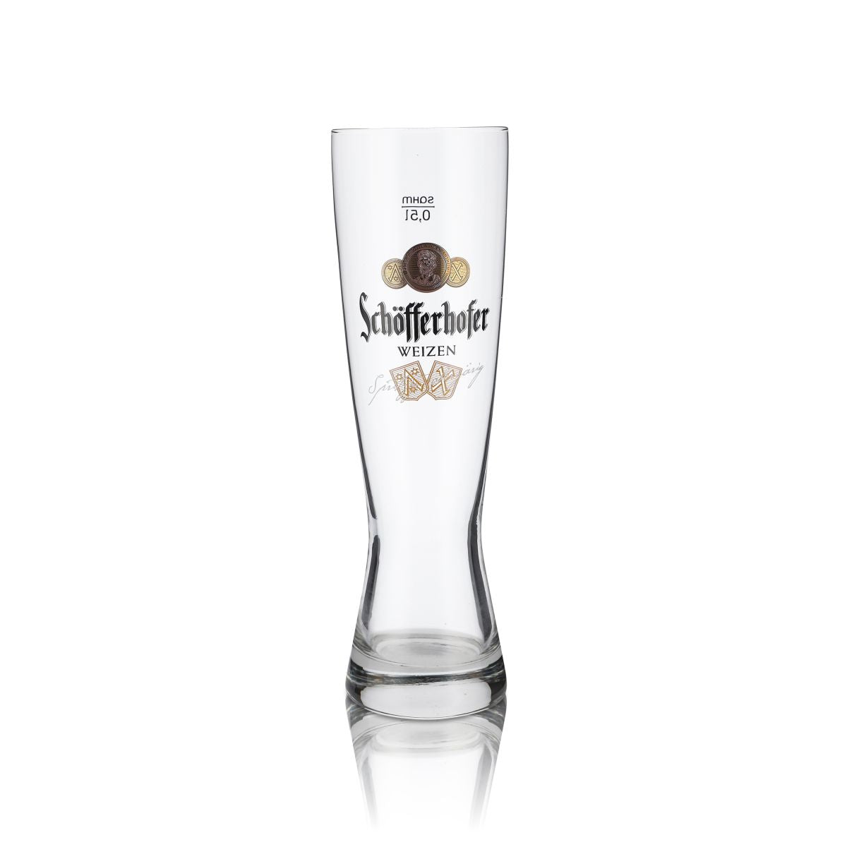 6x Schöfferhofer Glass 0.5l Wheat Beer Glasses Set Bavarian Brewery – View 2