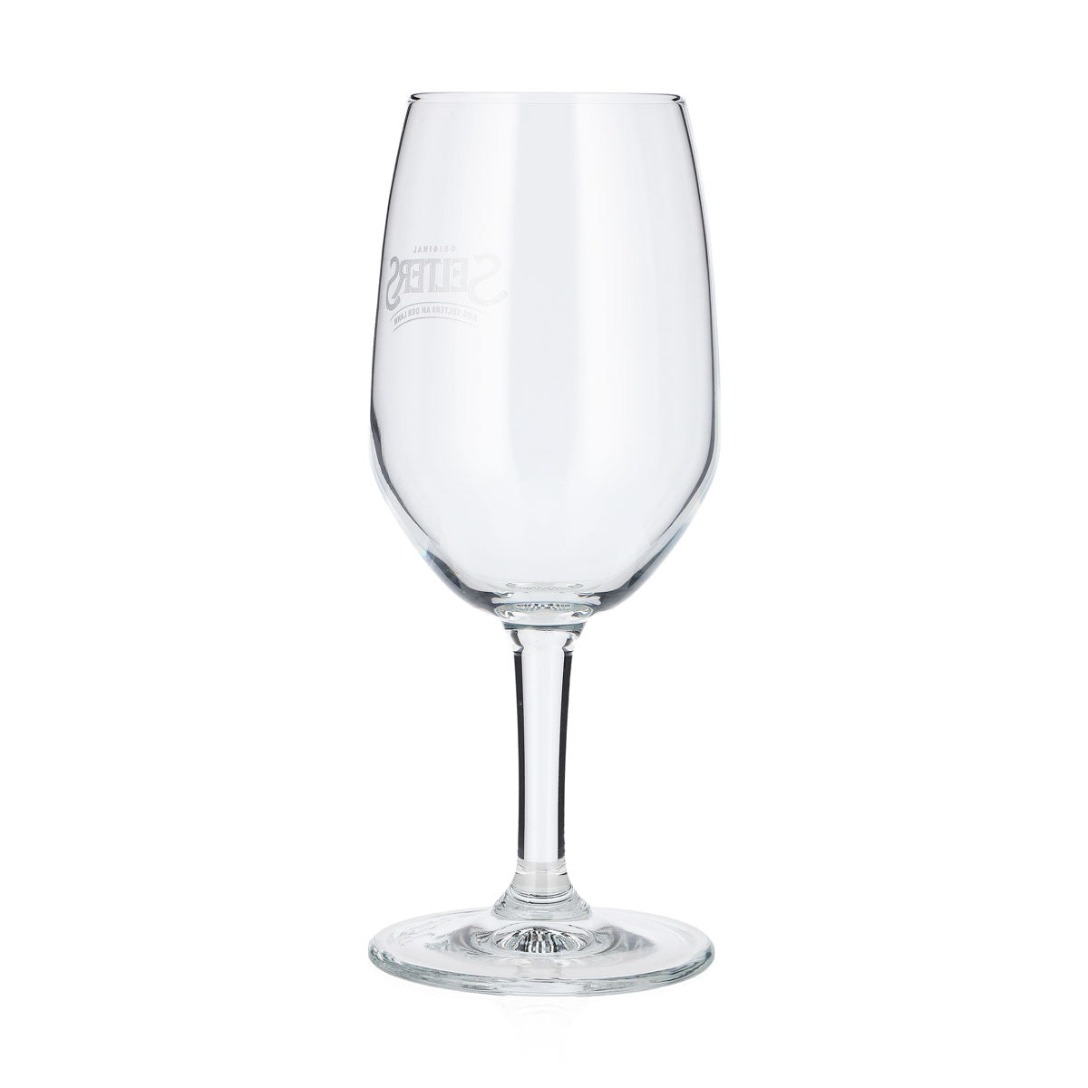 6x Selters Water Glass, 0.3 L, Goblet, Relief, White Logo (Set of 6) – View 4