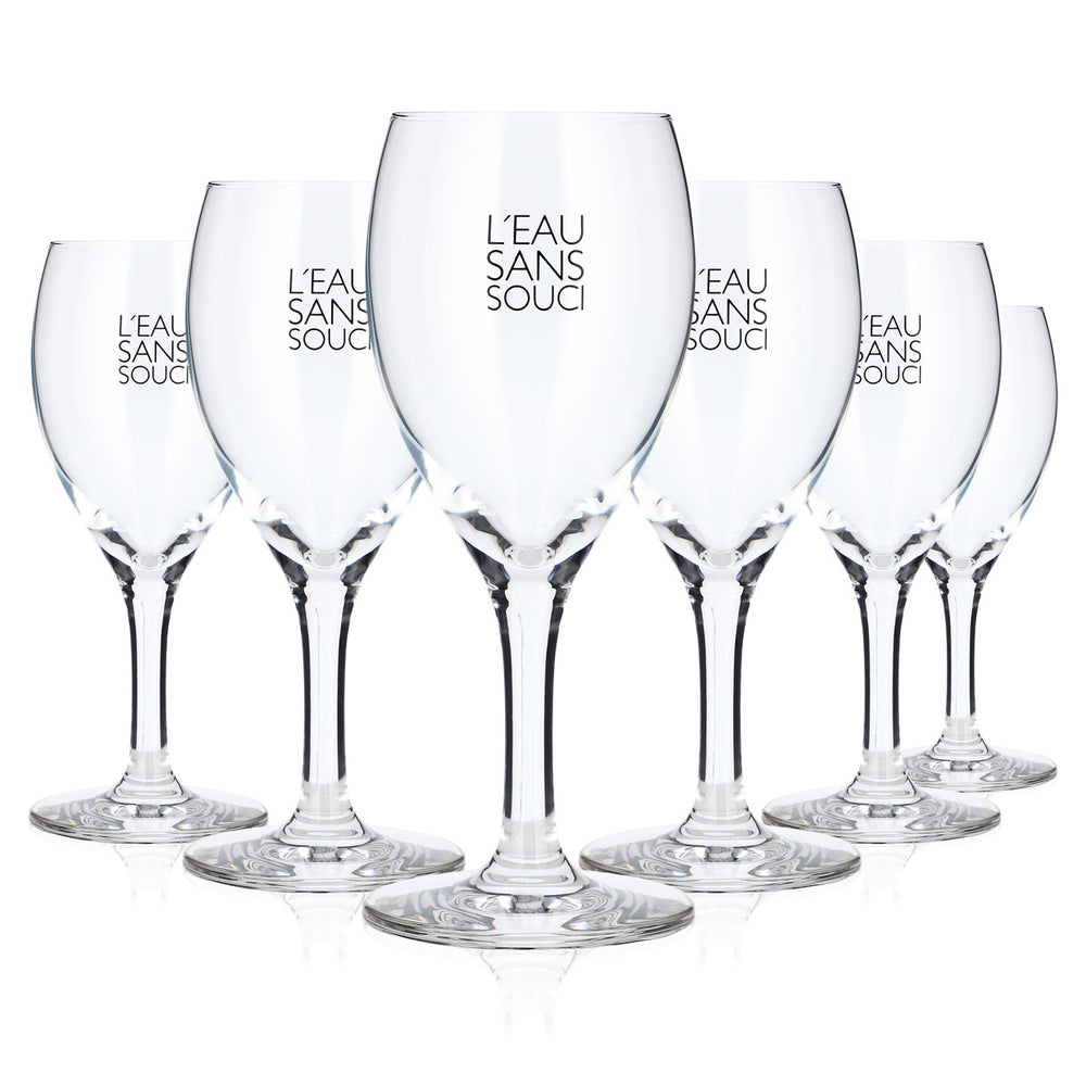 6 Selters Whiskey Glasses, 0.2 L, Goblet, Pyrmont, Black Rastal Logo (Set of 6)