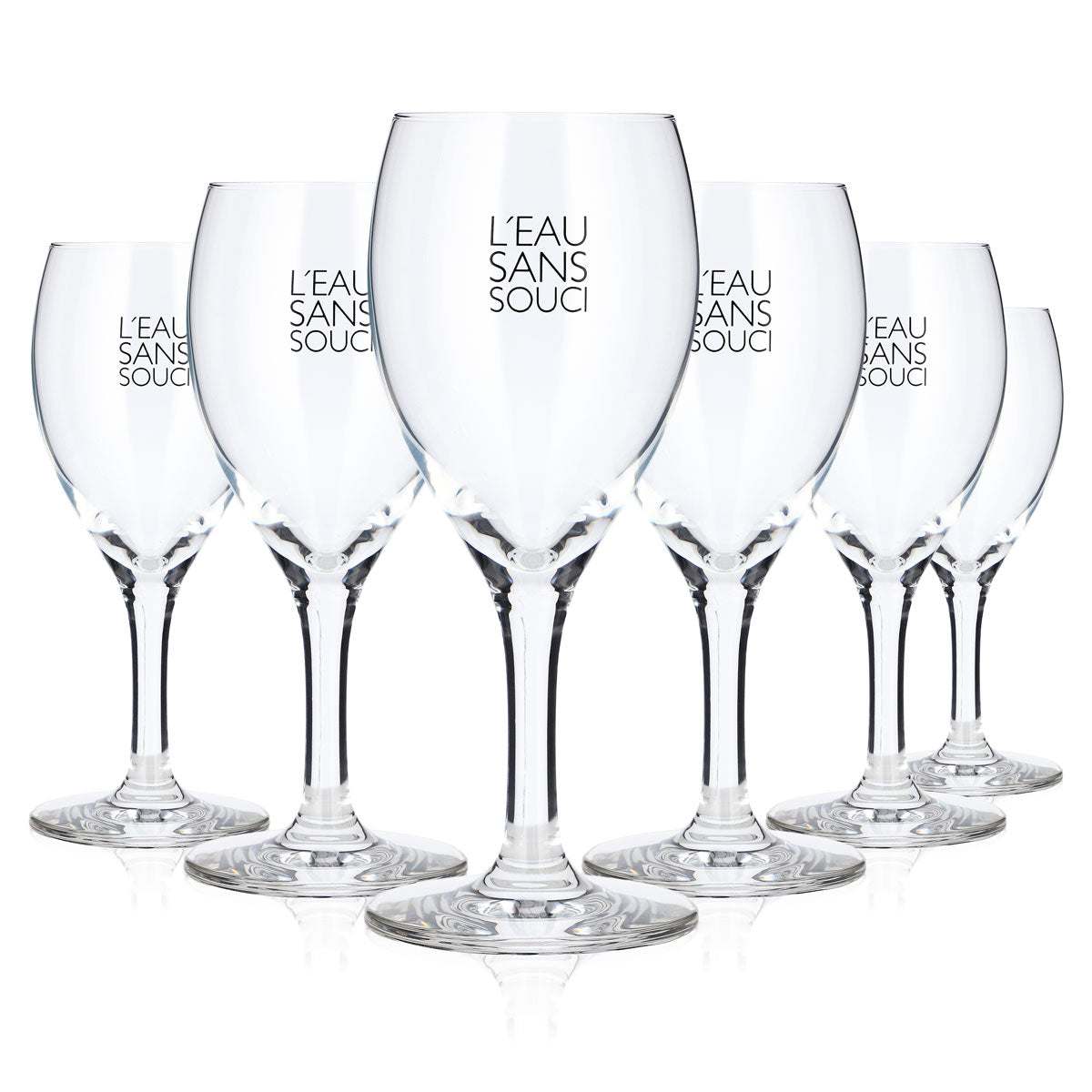 6 Selters Whiskey Glasses, 0.2 L, Goblet, Pyrmont, Black Rastal Logo (Set of 6)