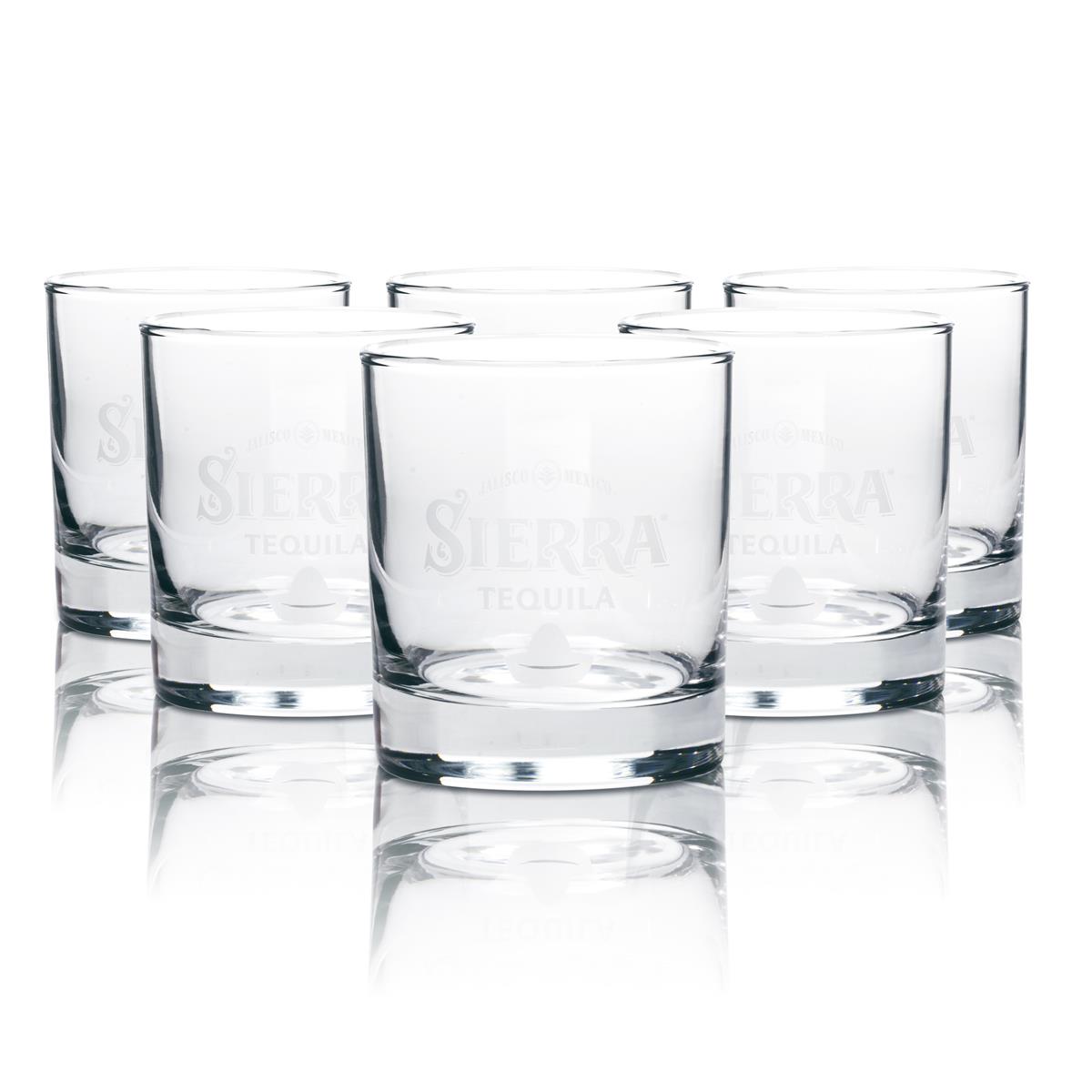 6x Sierra Tequila Glass Tumbler Heavy