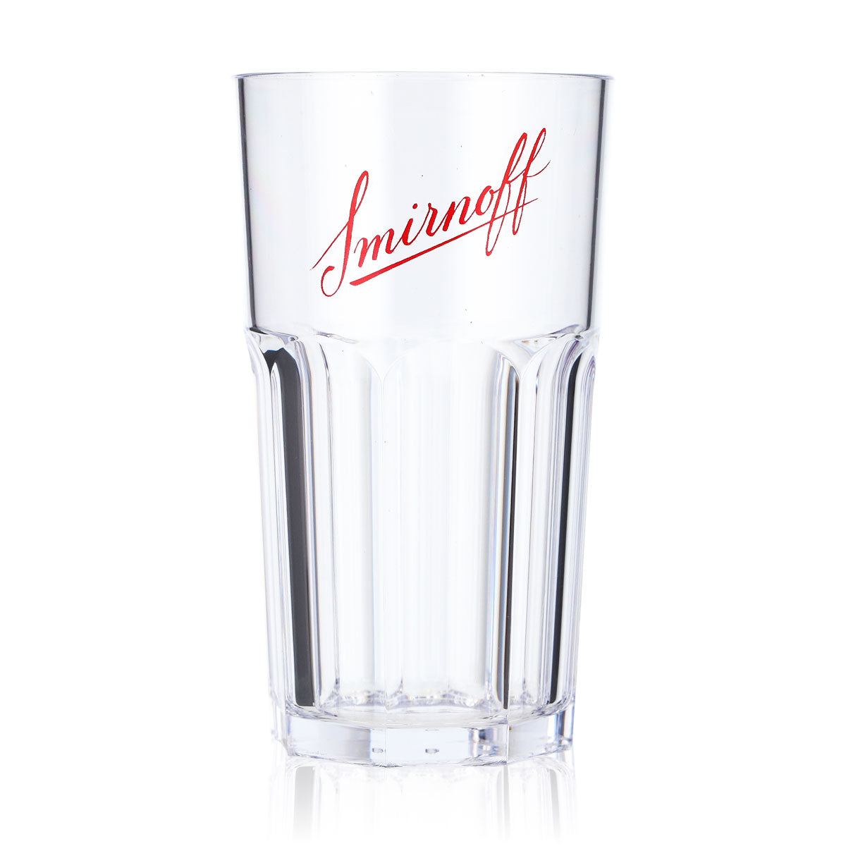 6x Smirnoff Vodka Glass Reusable Cup Party Cup Acrylic Plastic 0.3l Relief – View 2