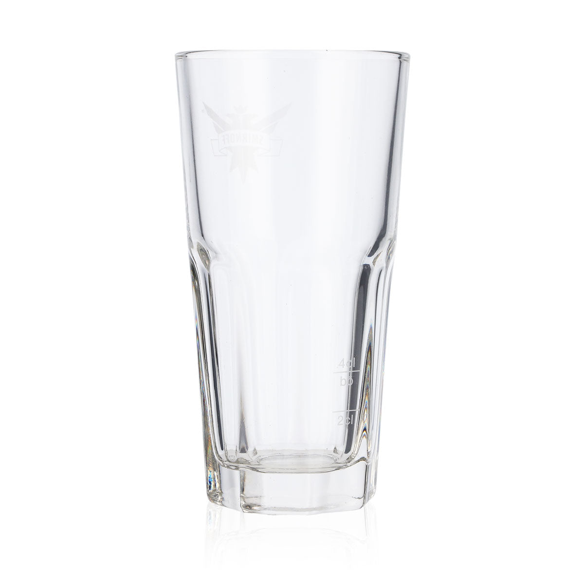 6x Smirnoff Vodka Glass Vodka Glasses 0.3l Long Drink Glass Logo Satin Finish – View 4