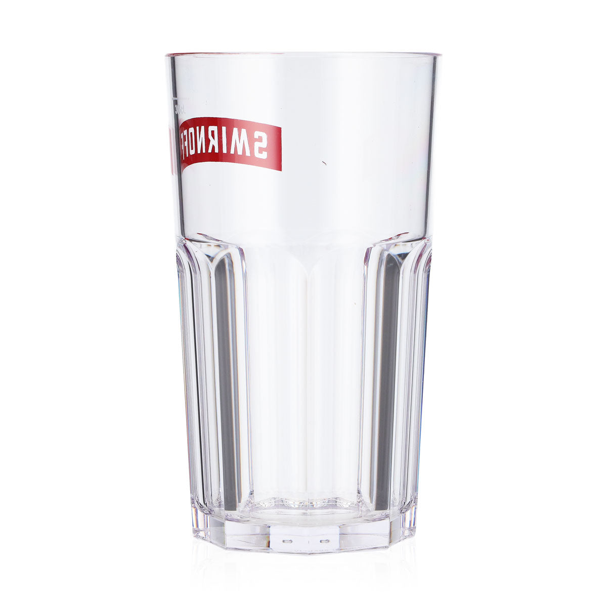 6x Smirnoff Vodka reusable cups Party cups Acrylic/plastic red logo – View 4
