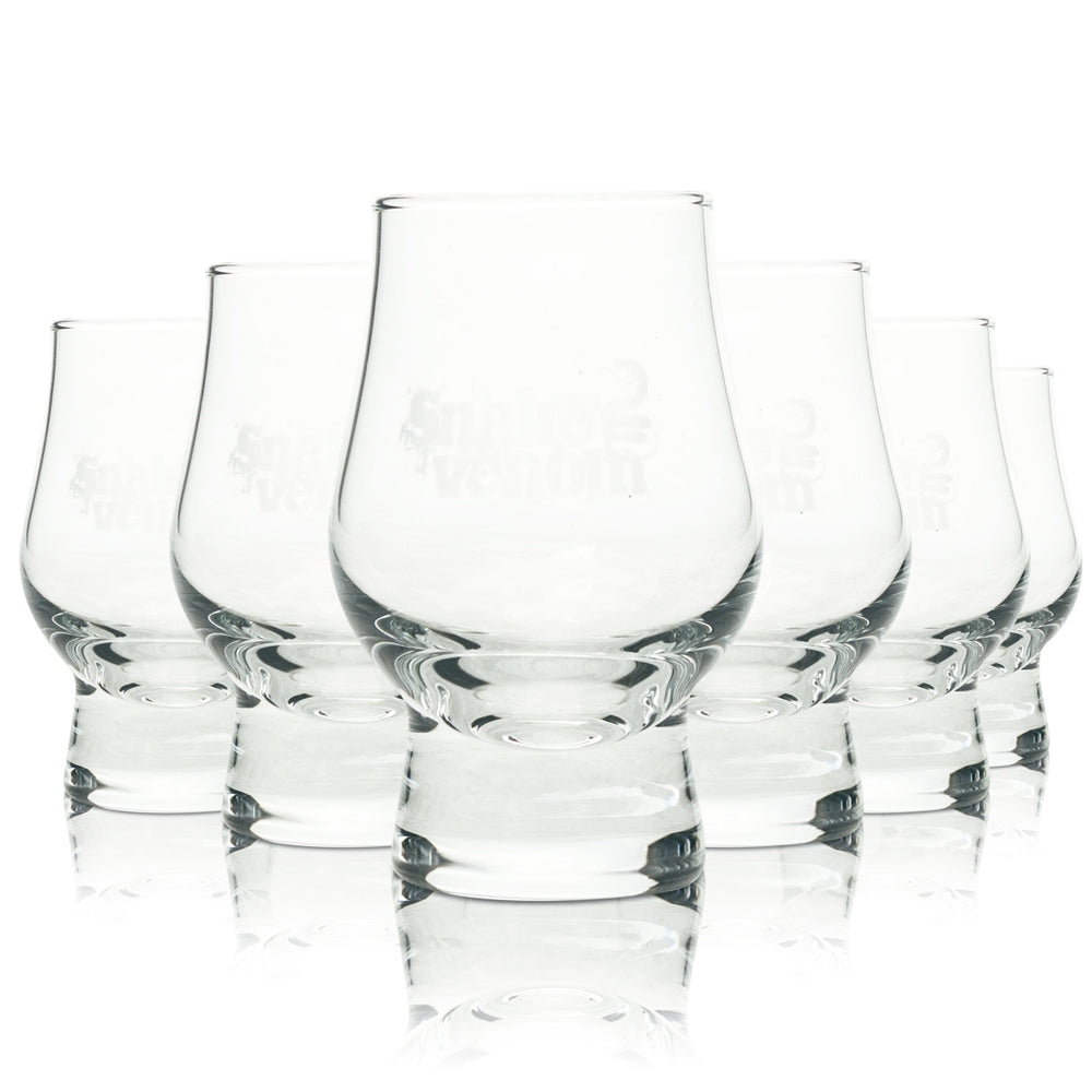 6x Snake Venom Beer Glass 4cl Mini Tulip Nosing Glass Beer Glasses Strong Beer Tasting