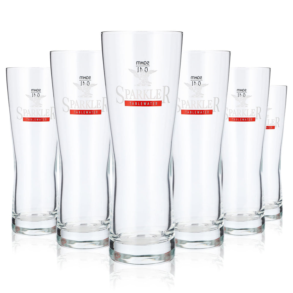 6x Sparkler Water Glass 0.4l Goblet Water Glasses