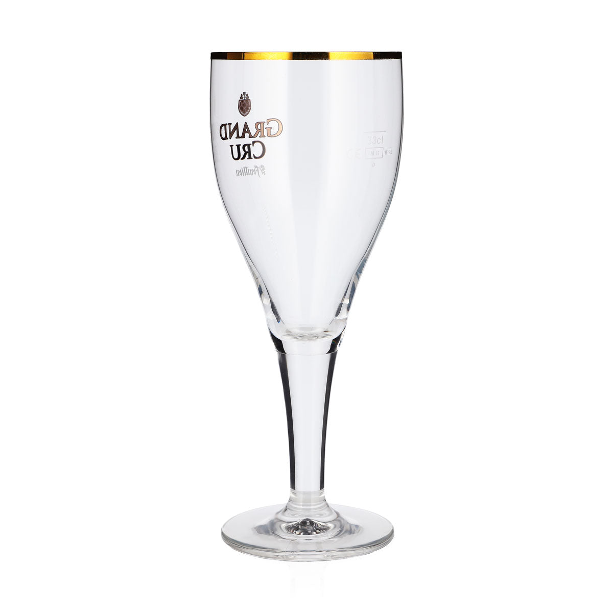 6 St. Feuillien Grand Cru Beer Glasses, 0.55 L, Tulip-Shaped, Gold-Rimmed – View 4