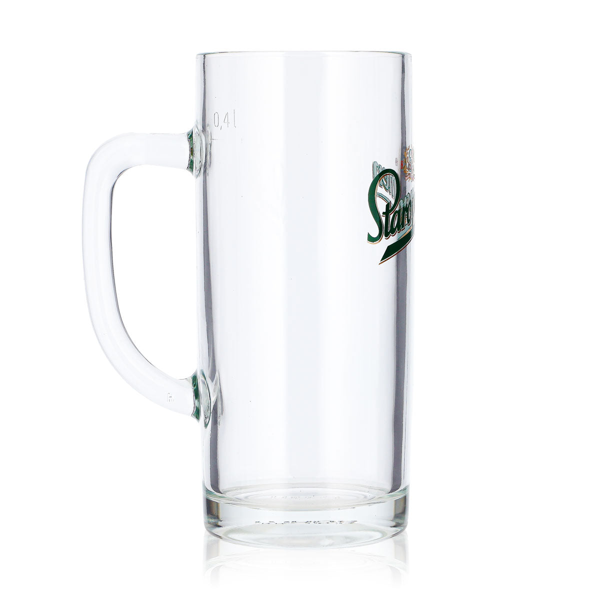 6 Staropramen Beer Glasses, 0.4 L, Green Logo, Sahm (Set of 6) – View 4