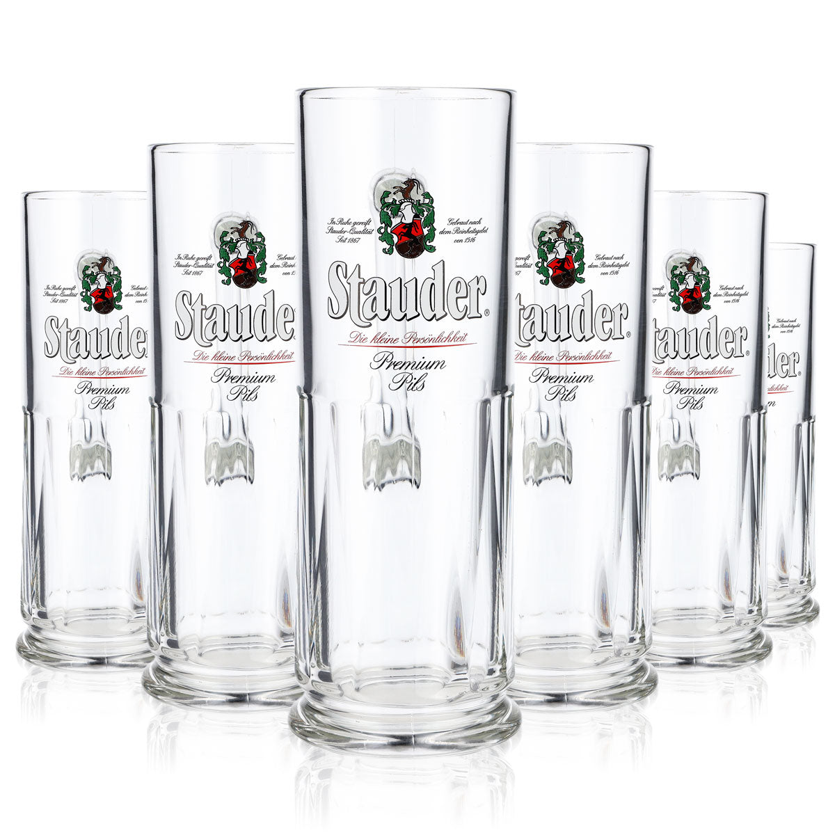 6x Stauder beer glass beer mug glasses tankard 0.5l jug Pils Sahm