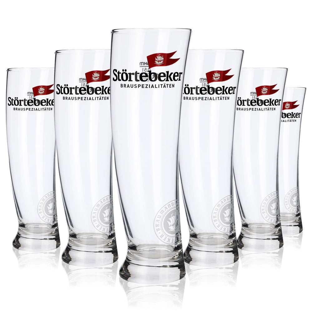 6x Störtebeker sailing glass beer glass 0.5l Sydney design craft beer glass set