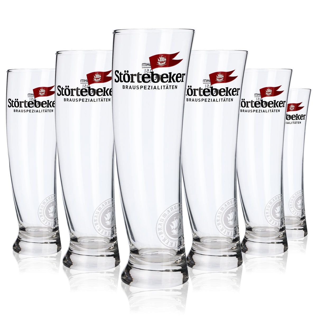 6x Störtebeker sailing glass beer glass 0.5l Sydney design craft beer glass set