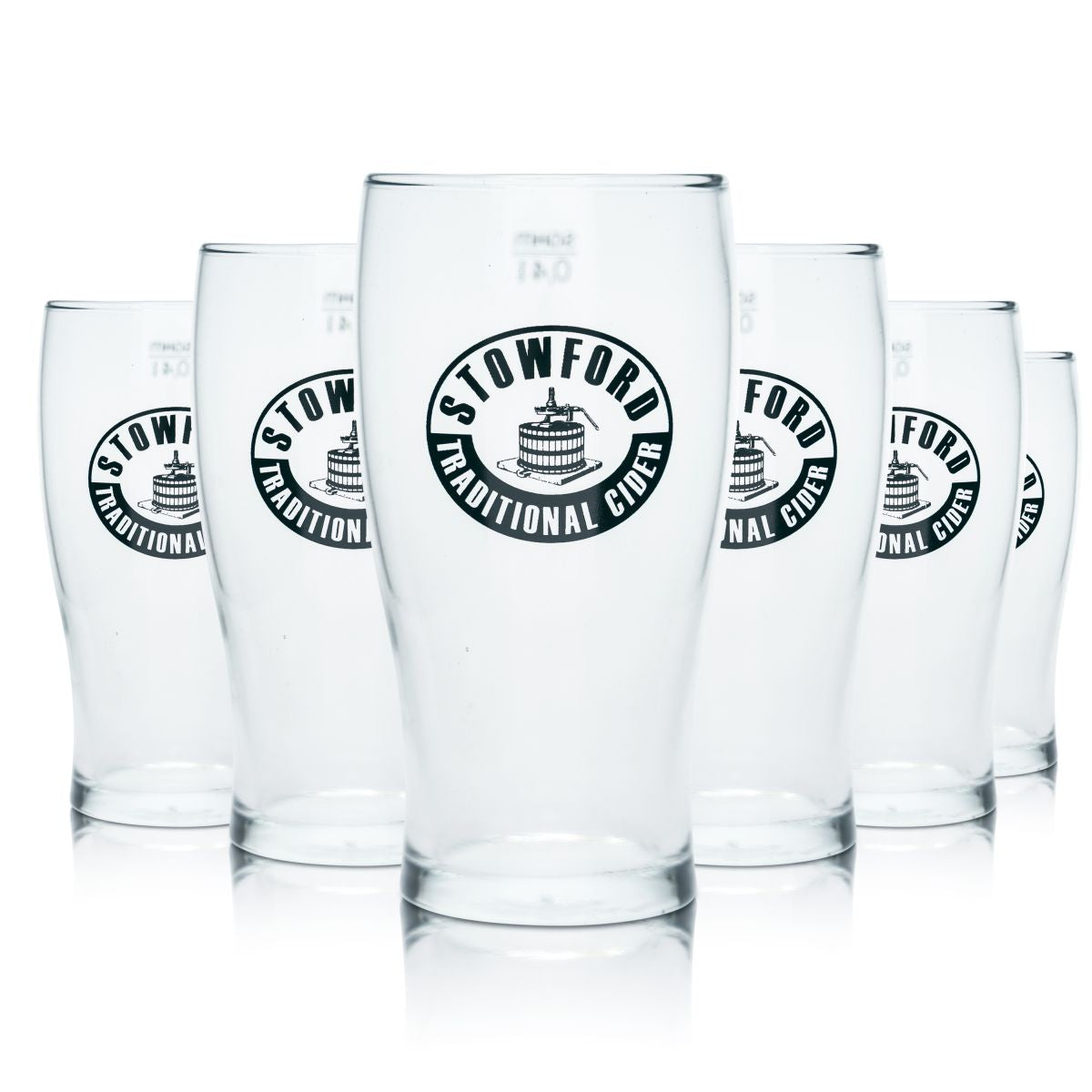 6x Stowford Cider Beer Glass 0,4l Pint Glass Willi Mug Glasses Set Irish Brewery – View 3