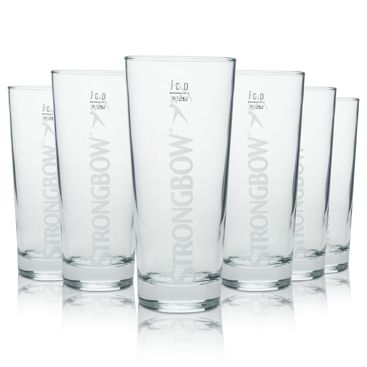 6x Strongbow Cider Glass Long Drink 300ml rastal