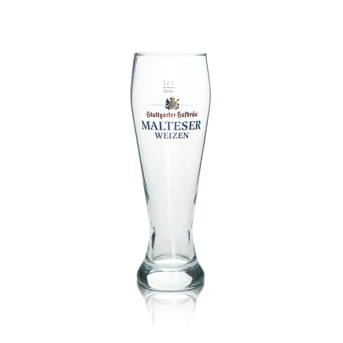 6x Stuttgart Hofbräu beer glass 0.5l Malteser wheat beer glasses Brewery – View 2