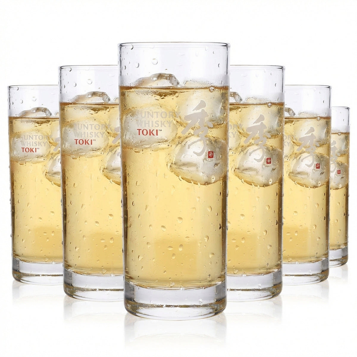 6x Suntory Toki Whiskey Glasses 0.31l Long Drink Glass Libbey Lexington