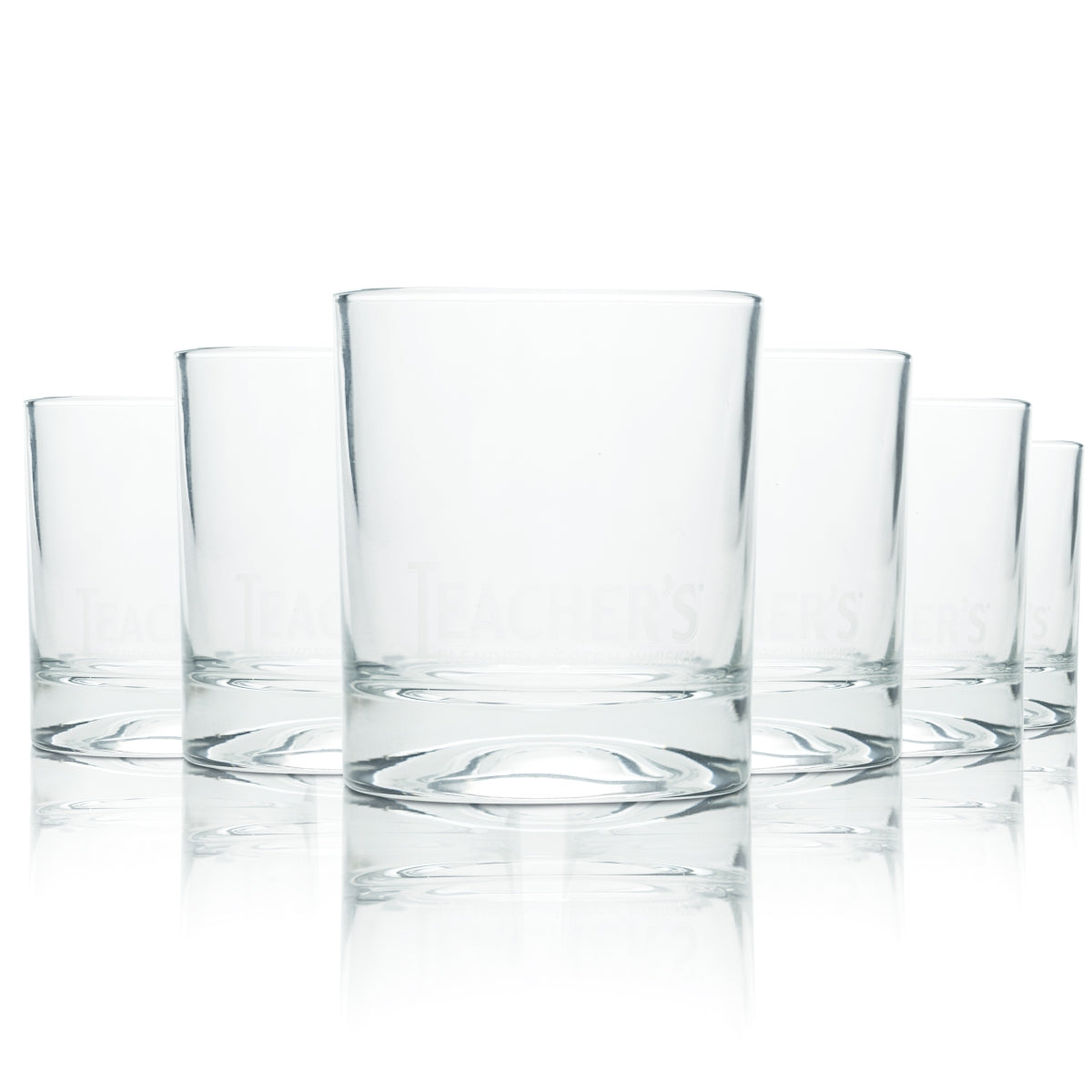 6x Teachers Whiskey Glass 0.3l Tumbler Mug Long Drink Glasses Scotch Bar Bourbon