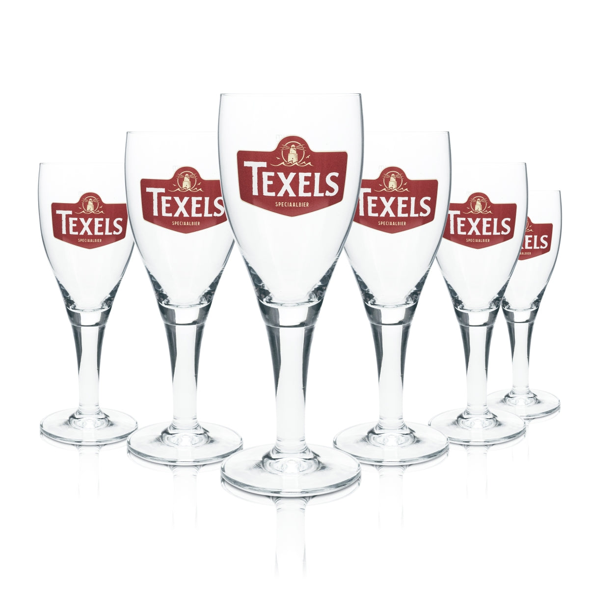 6x Texel glass 0.3l beer tulip goblet cup glasses gastro bar pub Beer NL