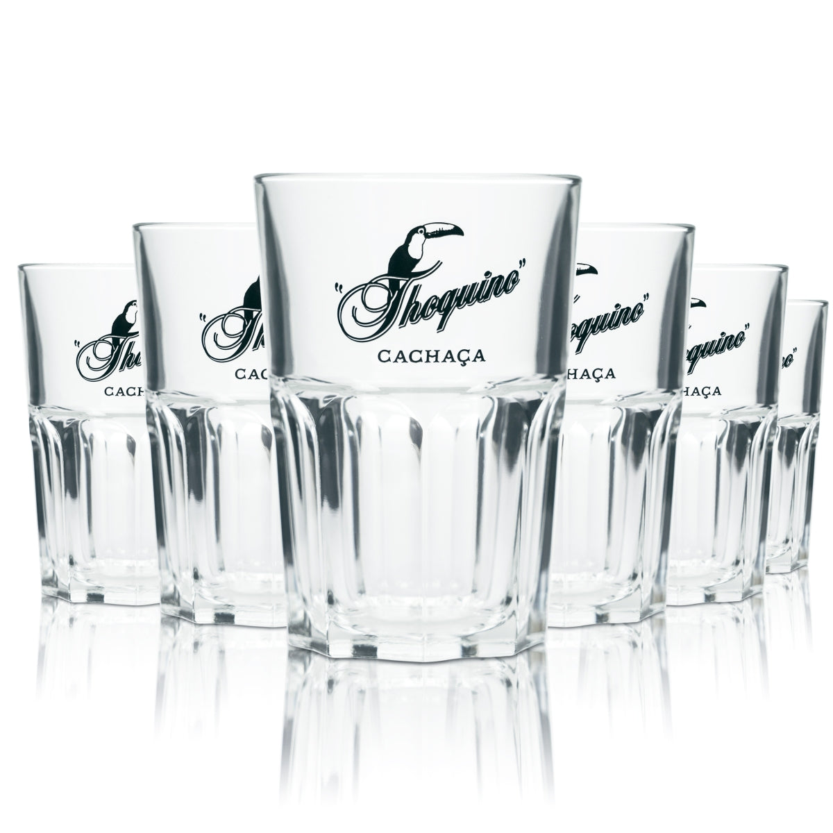 6x Thoquino Rum Glass 0.3l Long Drink Cocktail Glasses Caipirinha Gastro Bar Mojito
