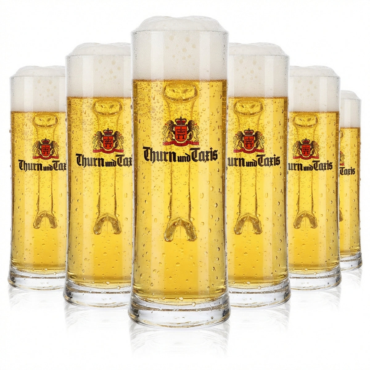 6x Thurn & Taxis beer glass beer mug beer glasses 0.5l beer mug beer tankard