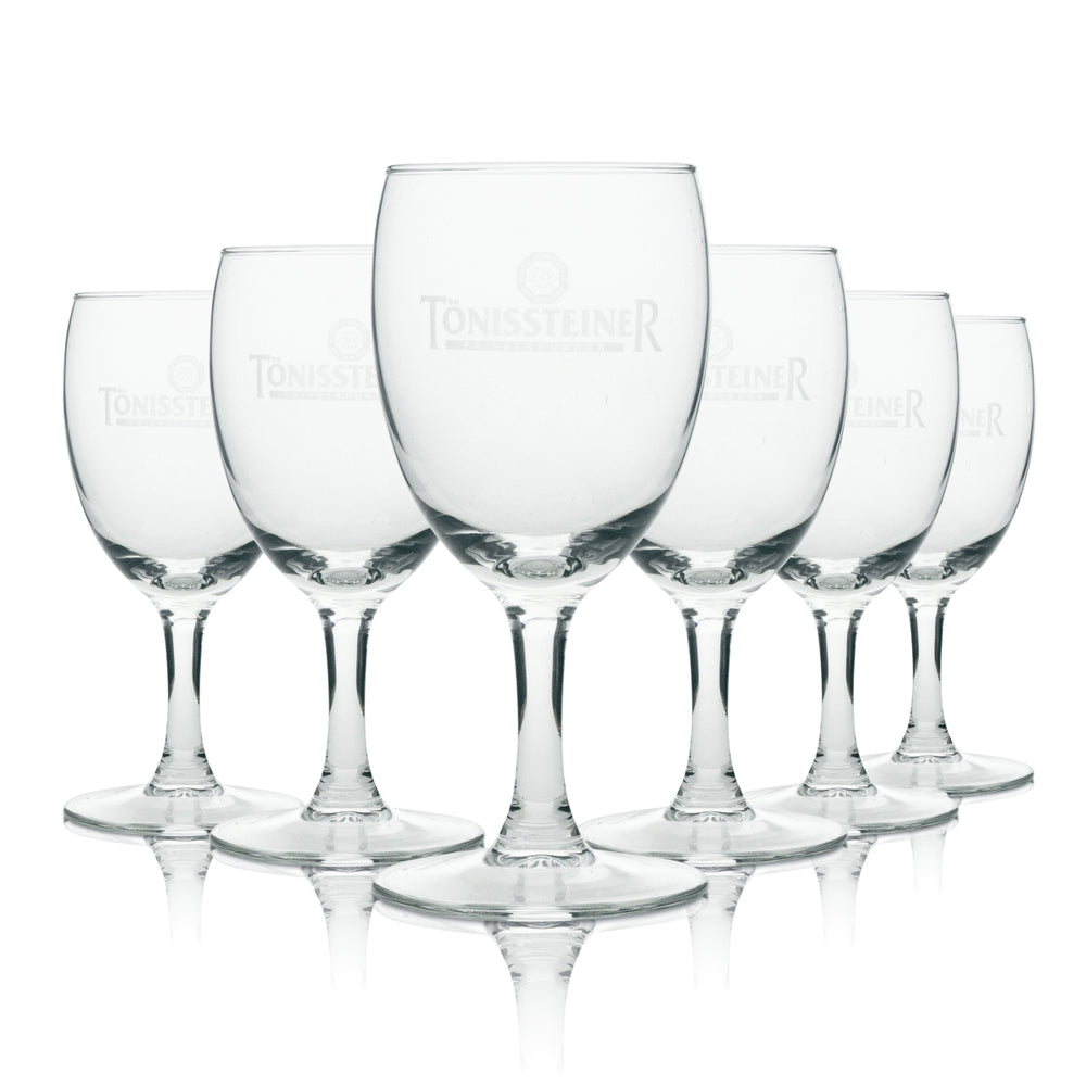 6x Tönissteiner water glass chalice 19cl Rastal