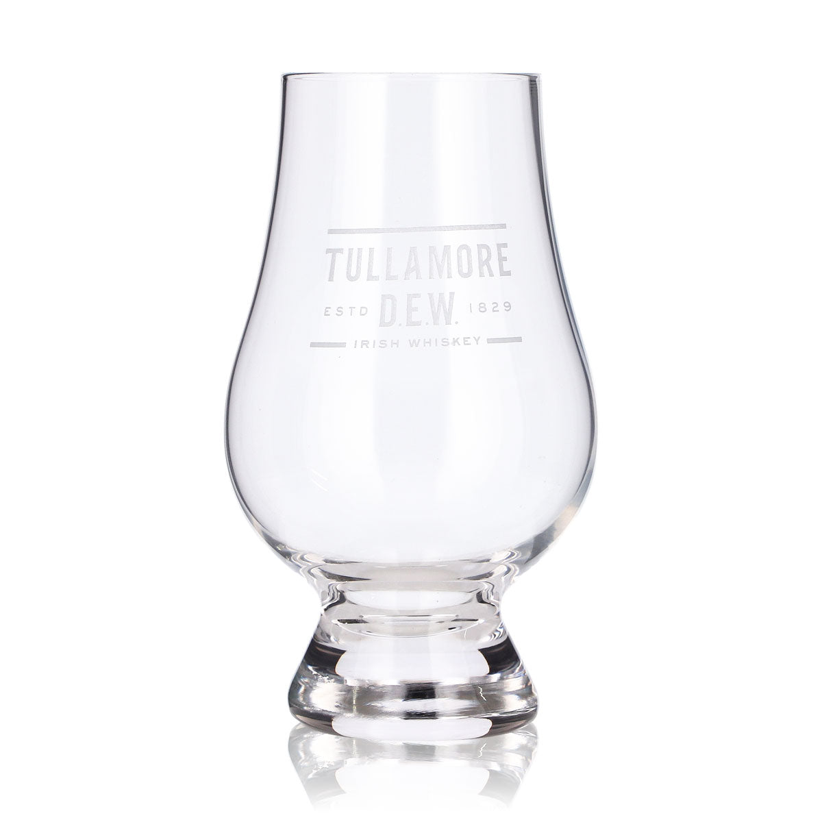 6 Tullamore Dew Whiskey Glasses, 0.32 L, White Logo Tumblers – View 2