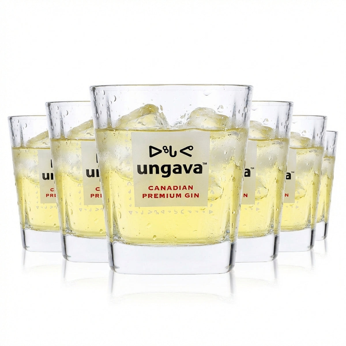 6x Ungava Gin Glass Gin Glasses Gin and Tonic Glasses 0.3l Tumblers