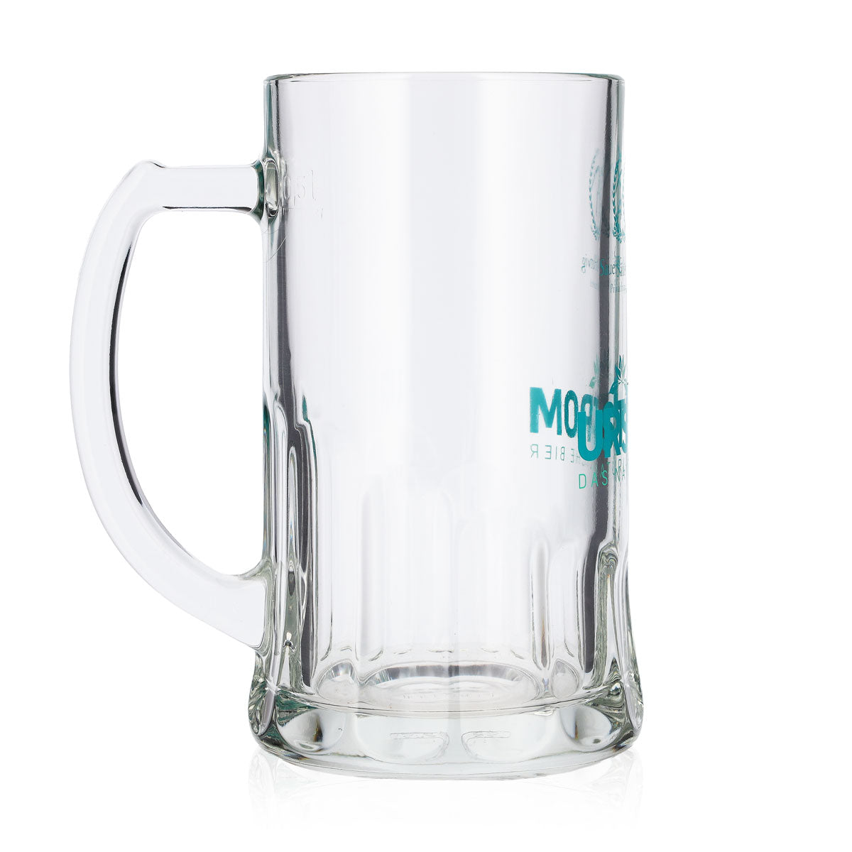 6 Urstrom Beer Glasses, 0.5 L, Turquoise Logo, Rastal Sauer Hartwig – View 4