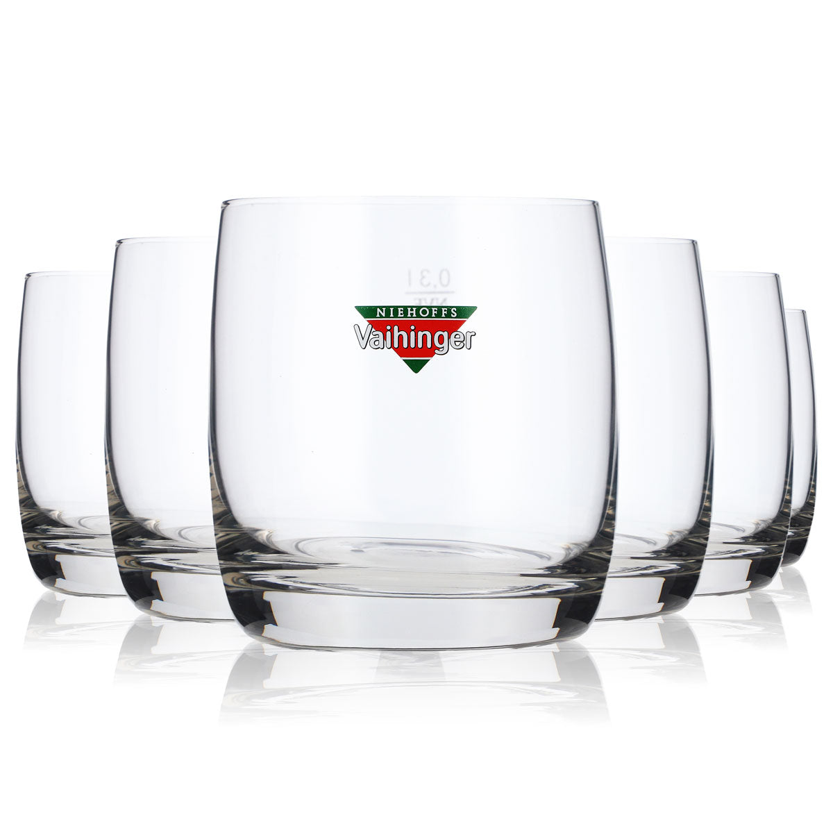6x Vaihinger juice glass 0.3l tumbler juice glasses Colored logo – View 5