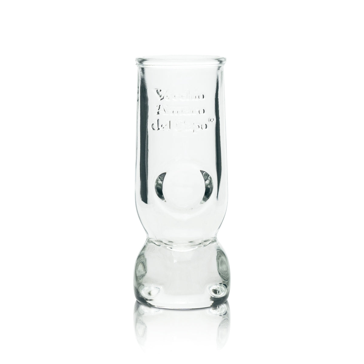 6x Veccio Amaro del Capo Glass 4cl Shot Glasses Relief Print Schnapps Short Stamper – View 2