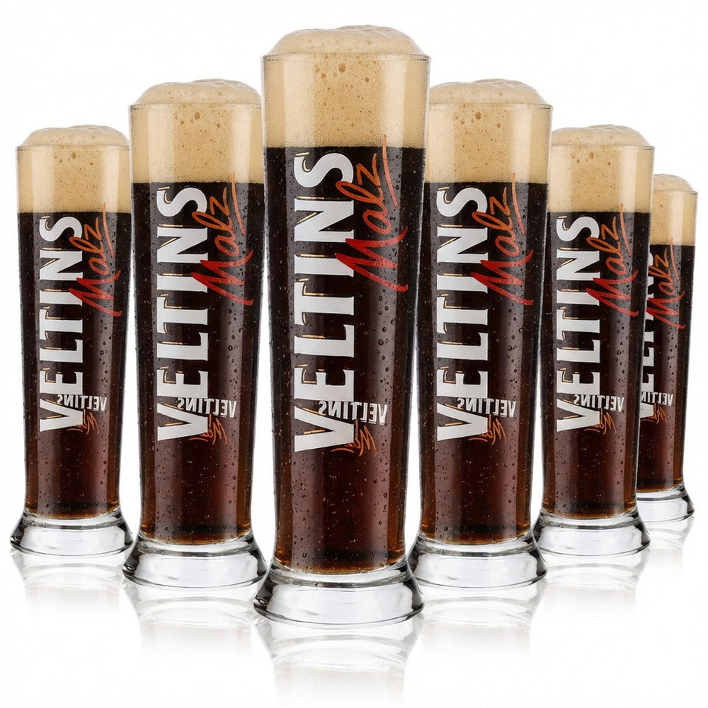 6x Veltins beer glass Beer glasses 0.2 l mug/cup "Malz" Vancouver