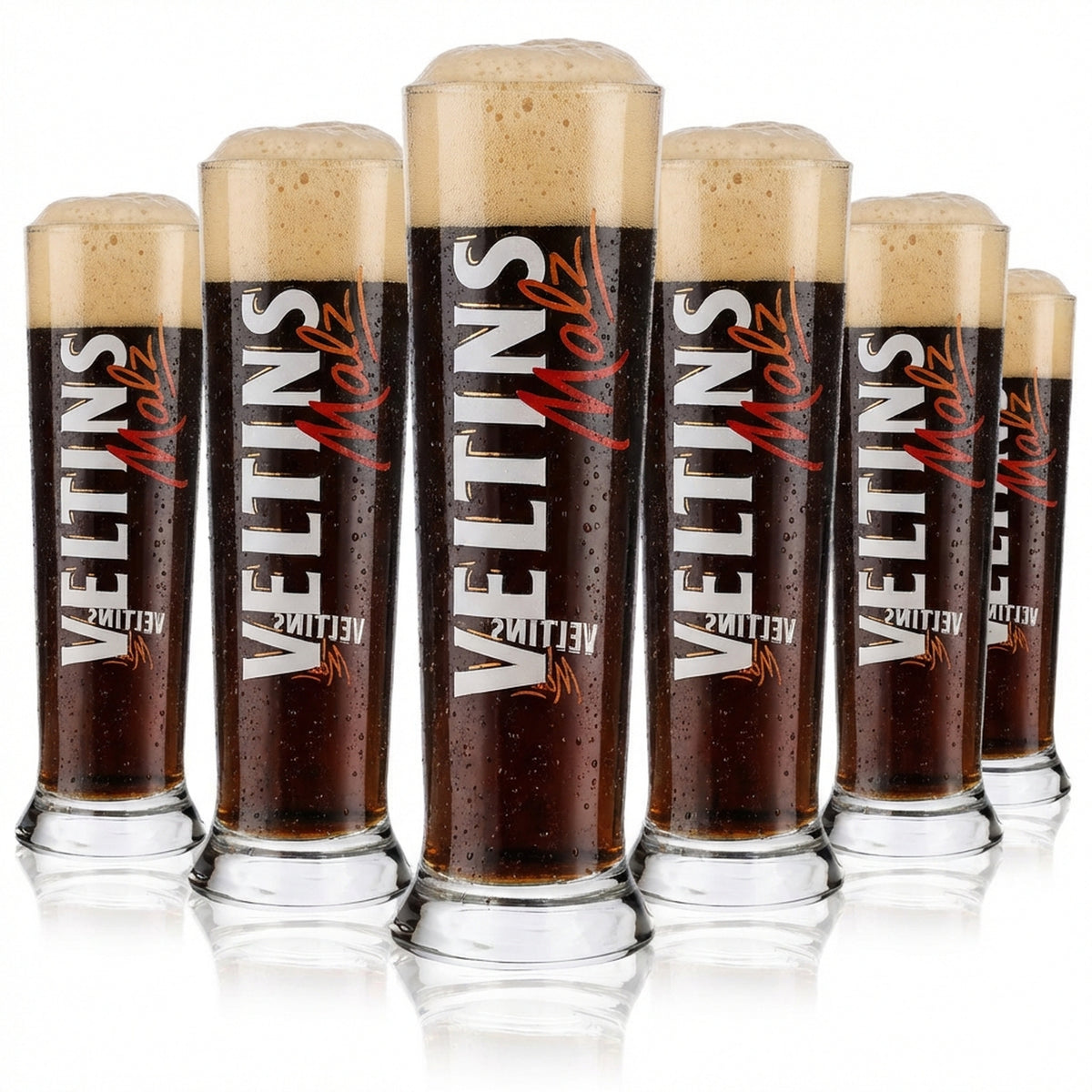 6x Veltins beer glass Beer glasses 0.2 l mug/cup "Malz" Vancouver