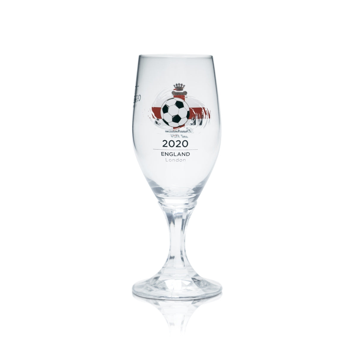6x Veltins 0.2l beer glasses, tulip shape, Euro 2020 England soccer cup – View 2