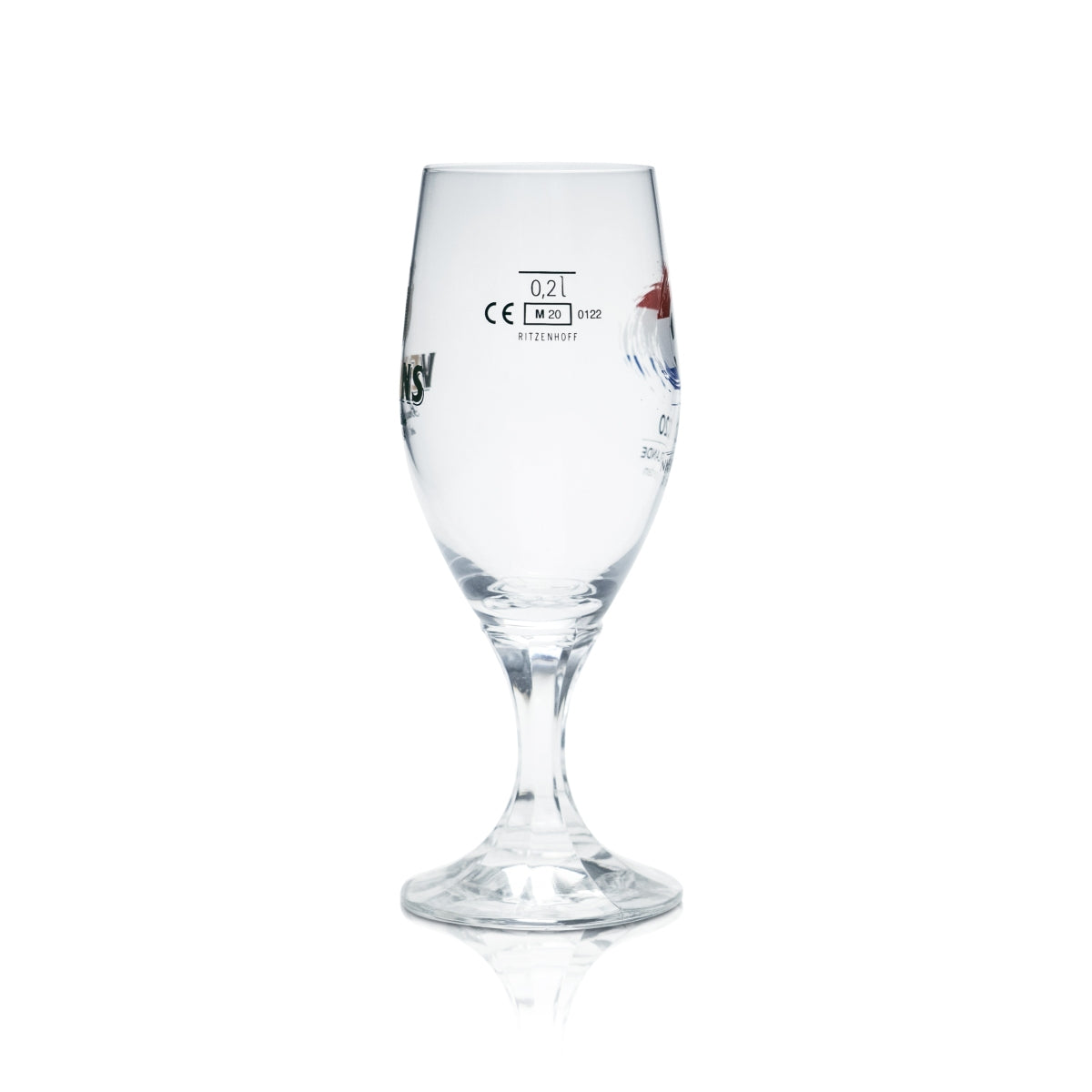 6x Veltins 0.2l beer glasses, tulip shape, Euro 2020 Netherlands soccer cup – View 3