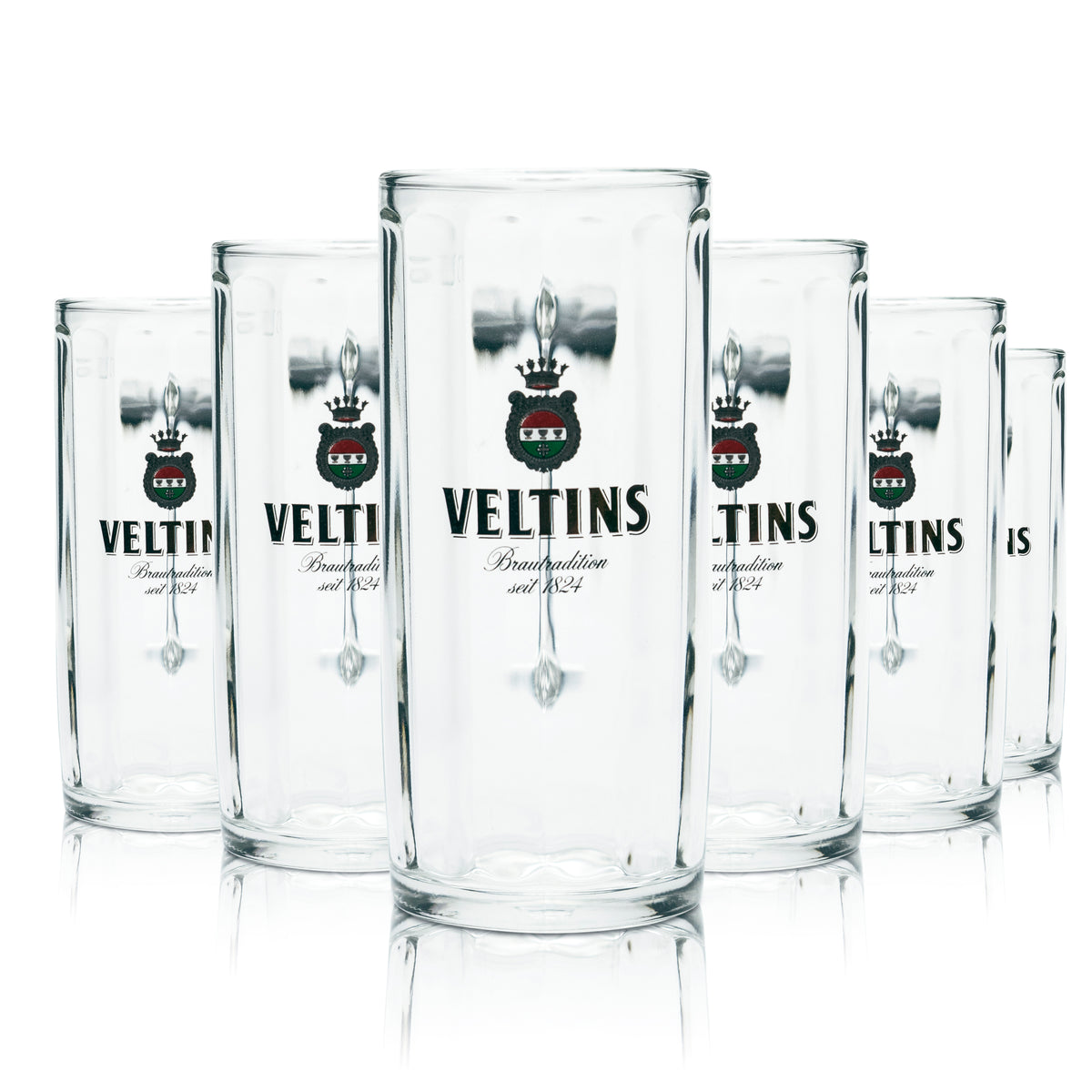 6x Veltins 0.3l beer glasses, mug, tankard, calibrated, catering, brewery, pilsner – View 4