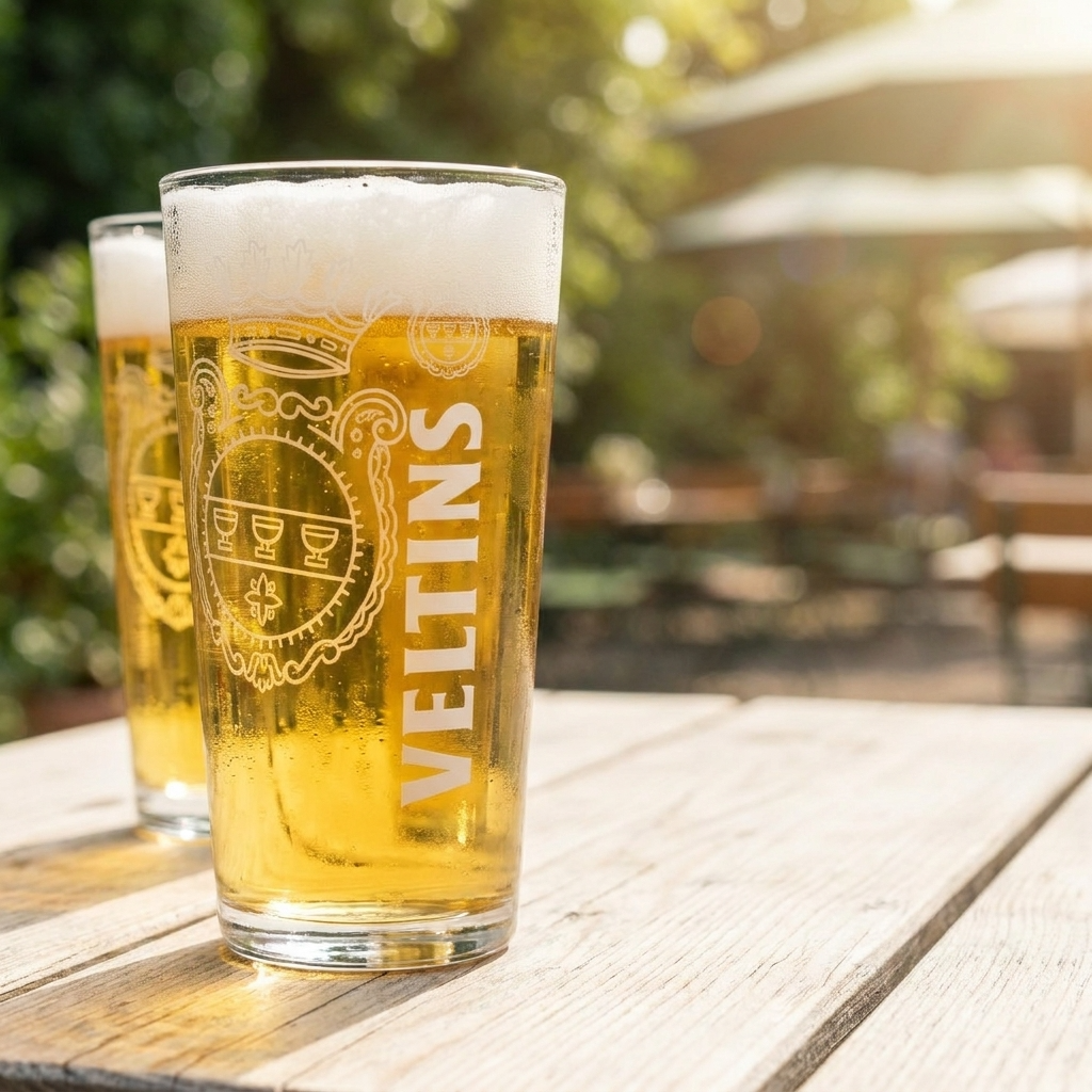 6x Veltins glass 0,5l beer glass Willi mug drinking glass set brewery gastro – View 2