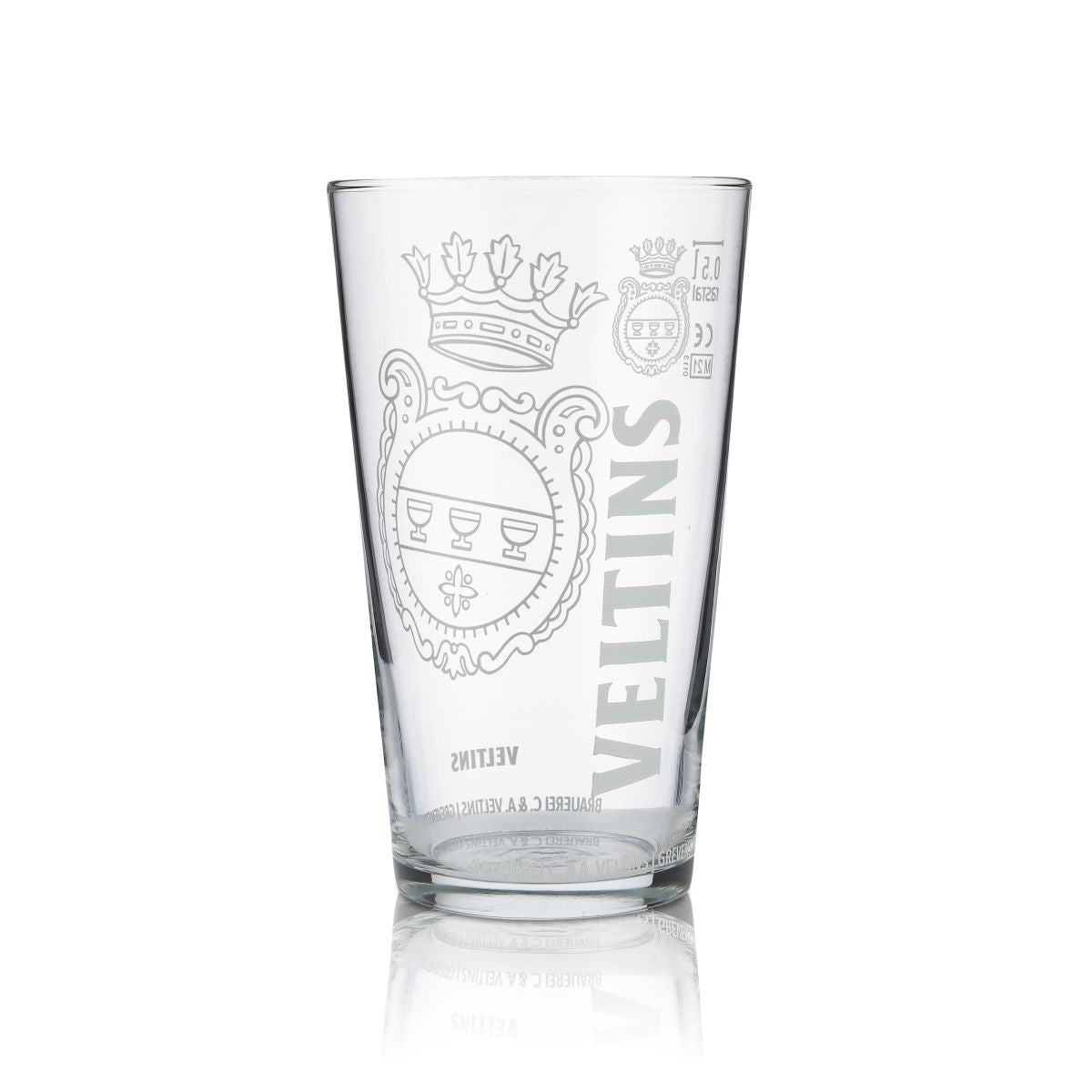 6x Veltins glass 0,5l beer glass Willi mug drinking glass set brewery gastro – View 4