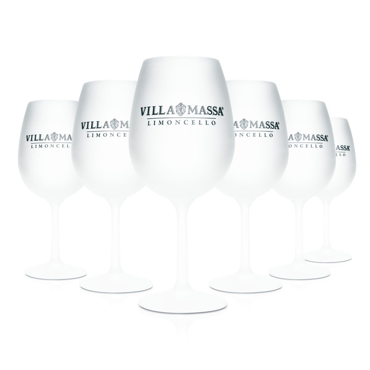 6x Villa Massa Glass 0.58l Satin-finished stemmed glasses Wine glasses Limoncello Aperitif