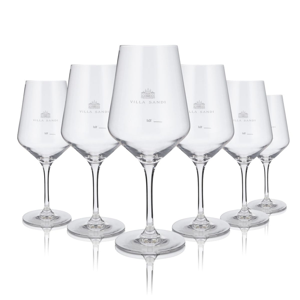 6x Villa Sandi Glass 0.5l Wine Glass Red Wine Glass Harmony 53 Deluxe Glasses Set
