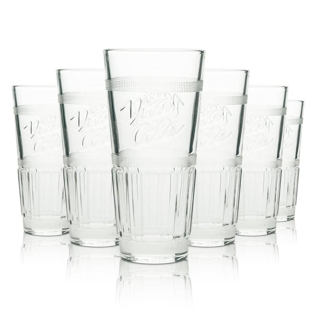 6x Vita Cola soft drink glass 0.2 l long drink glass