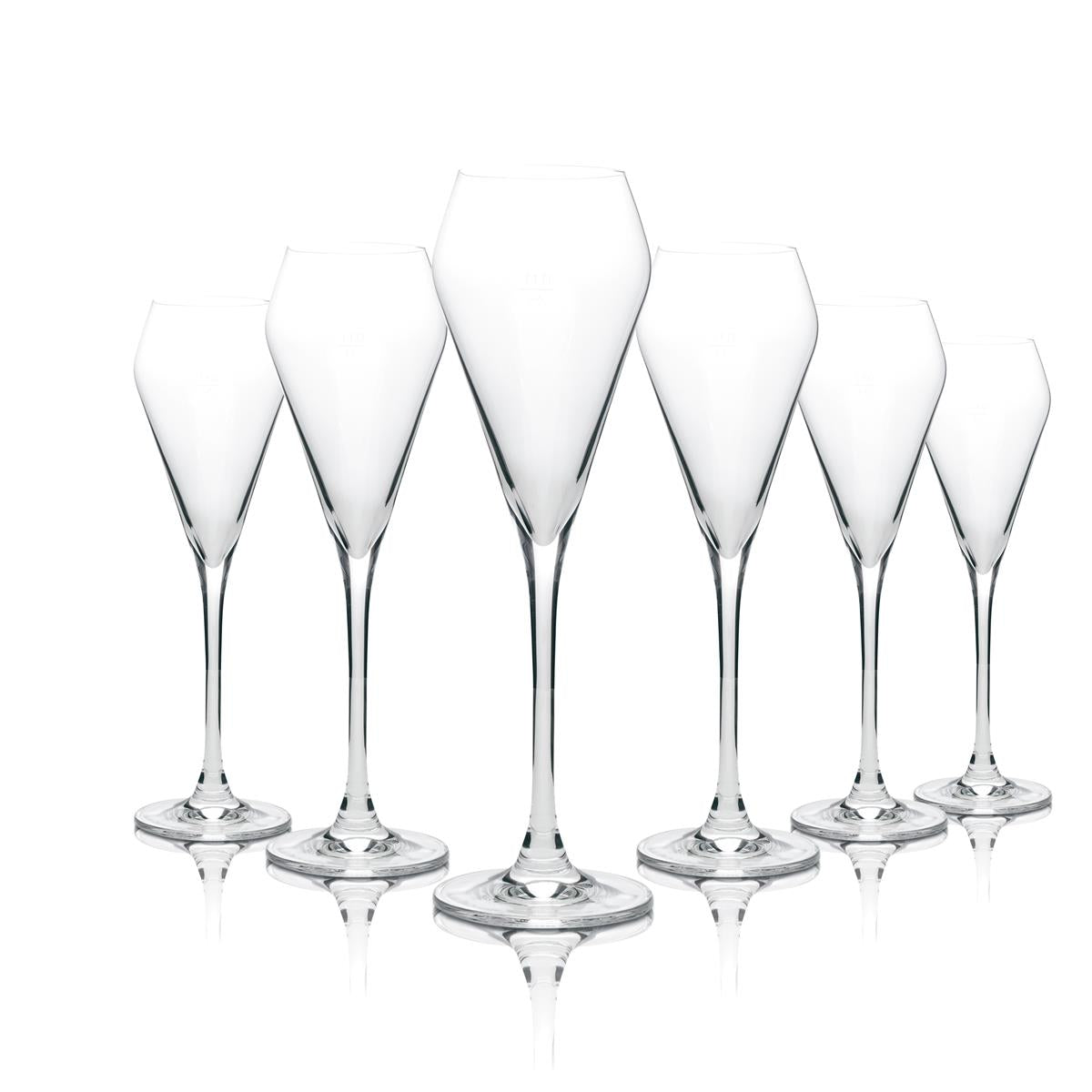 6x Vranken Champagne Glass Diamond Artner Flute
