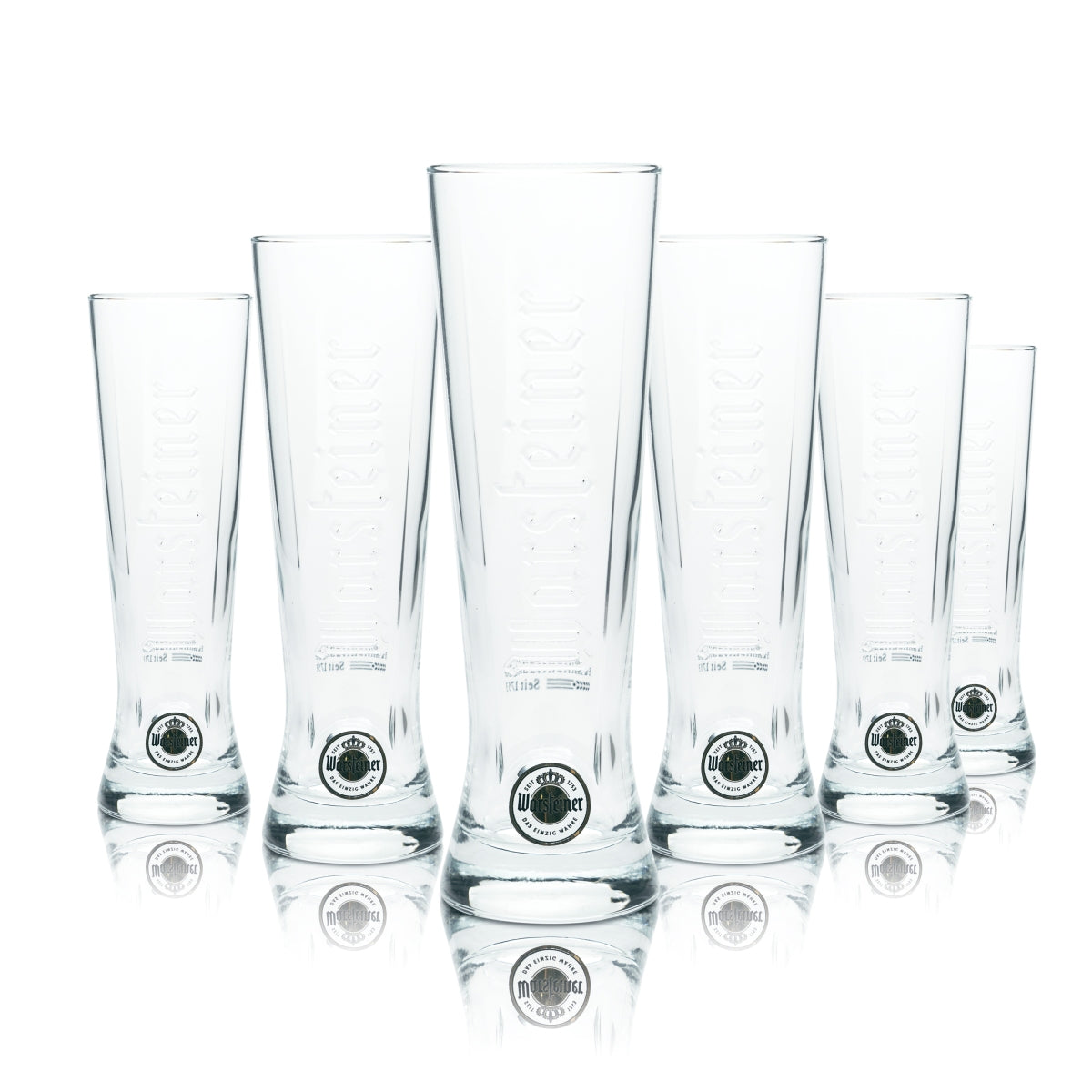 6x Warsteiner beer glass 0.25 l trophy cup tulip glasses, catering, bar, pub, pilsner – View 2