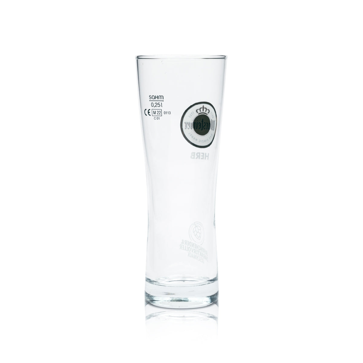 6x Warsteiner Beer Glass 0.25l Goblet Herb Cup Glasses Tulip Bar Mug Willi – View 3