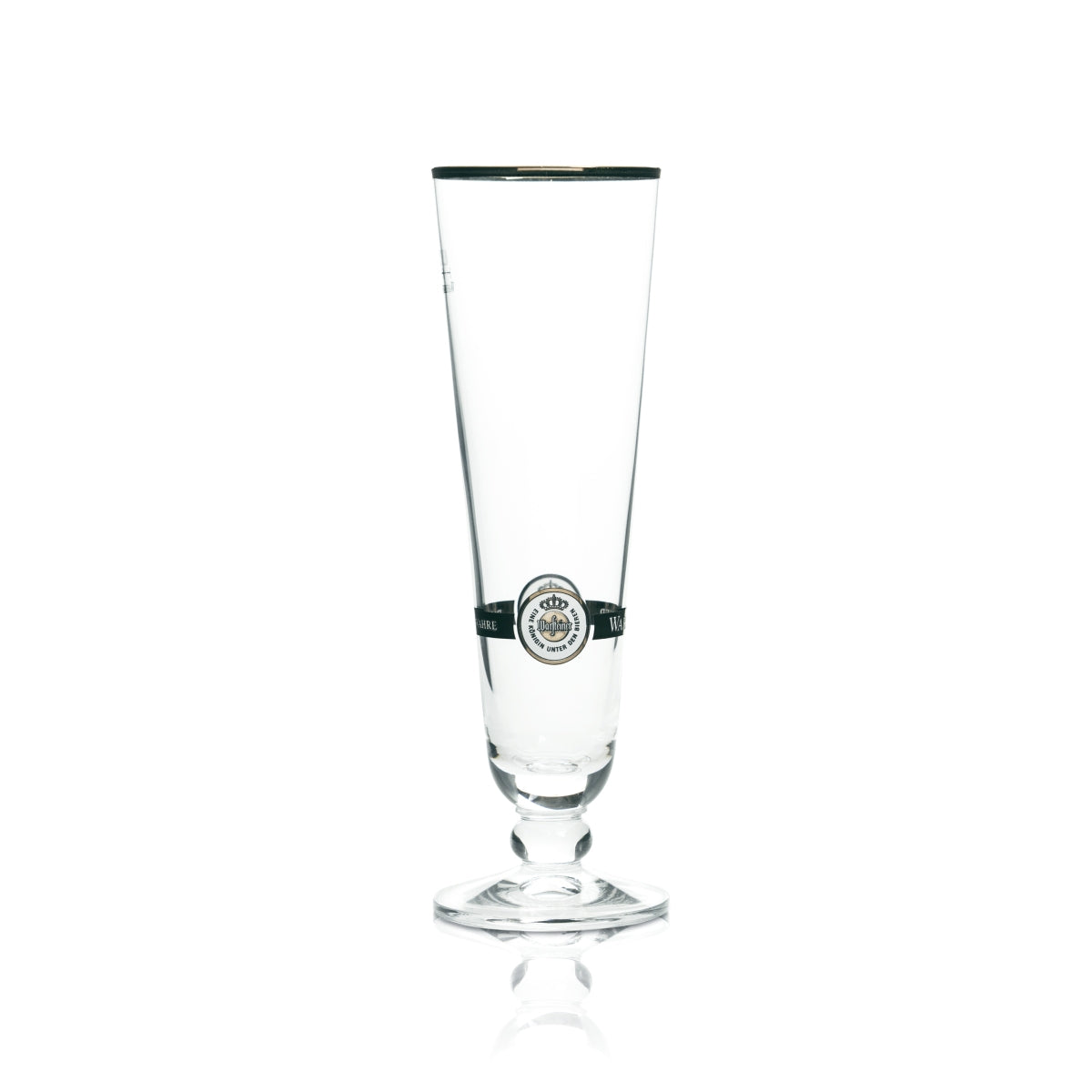 6x Warsteiner Beer Glass 0.2l Goblet Gold Rim Pils Glasses Tulip Stem Beer Brew – View 2