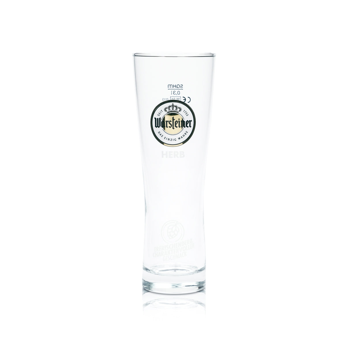 6x Warsteiner Beer Glass 0.3l Herb Cup Tumblers Tulip Goblet Brewery Beer – View 2