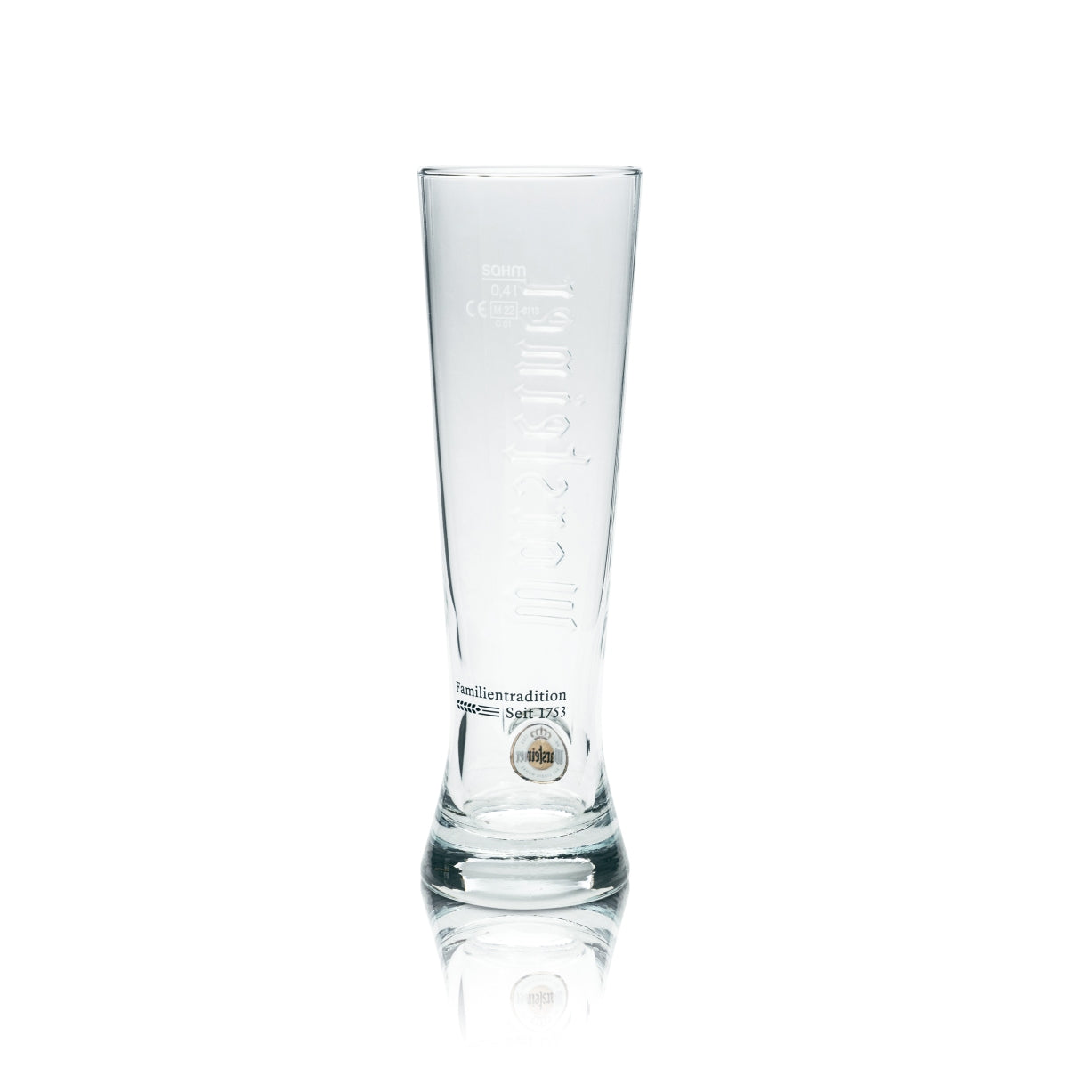 6x Warsteiner Beer Glass 0.4l Premium Cup Relief Pils Glasses Bar Flute Beer – View 3