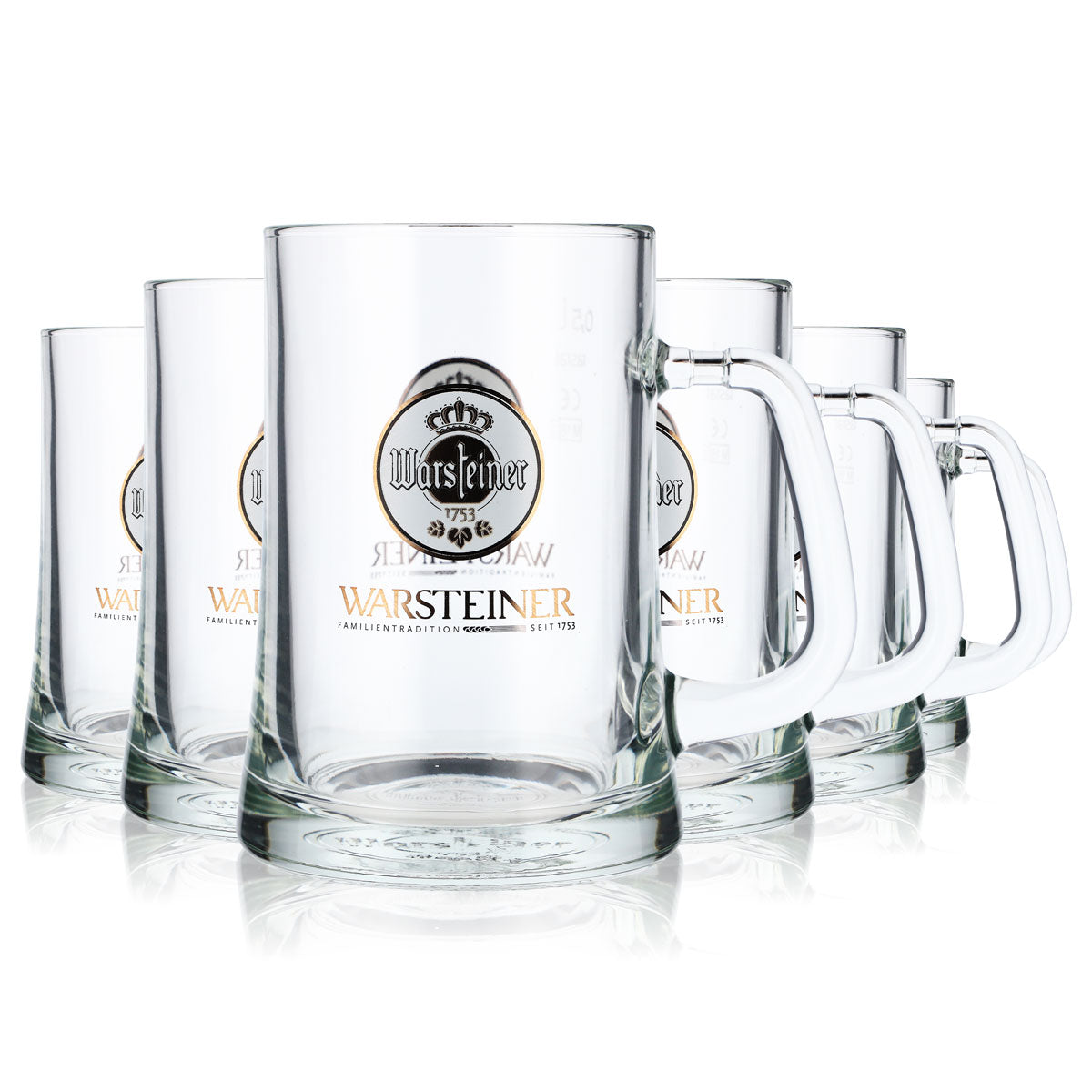 6x Warsteiner beer glass 0.5l beer mug beer mugs beer tankards – View 7