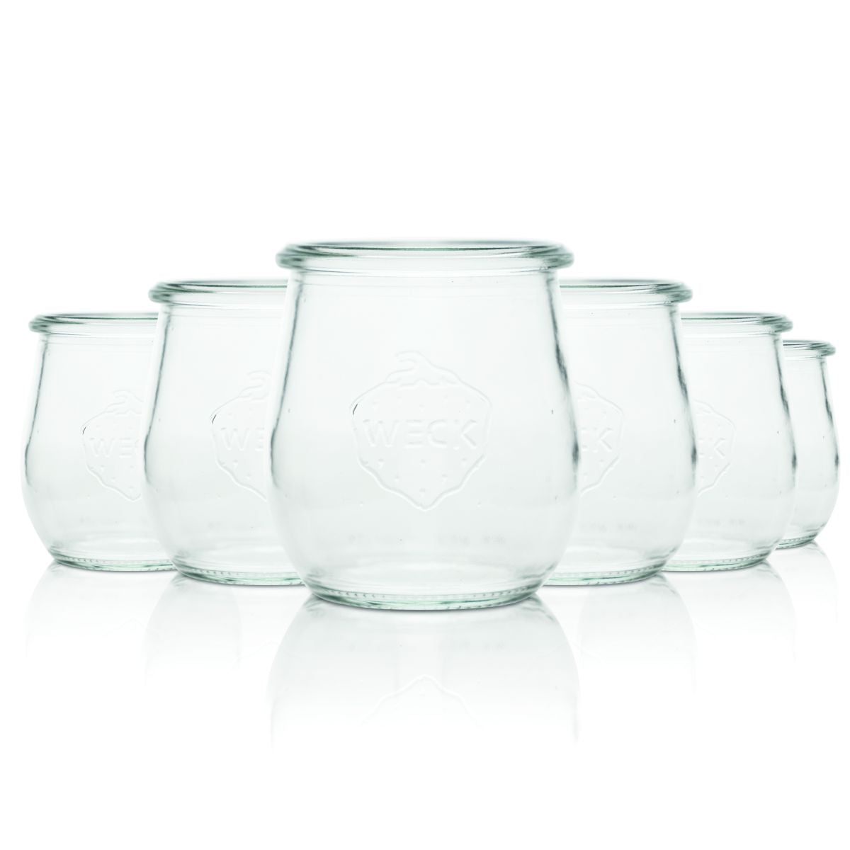 6x Weck Dessert Jar 0.22l Preserving Jar Dessert Jar Pudding Mousse Cream