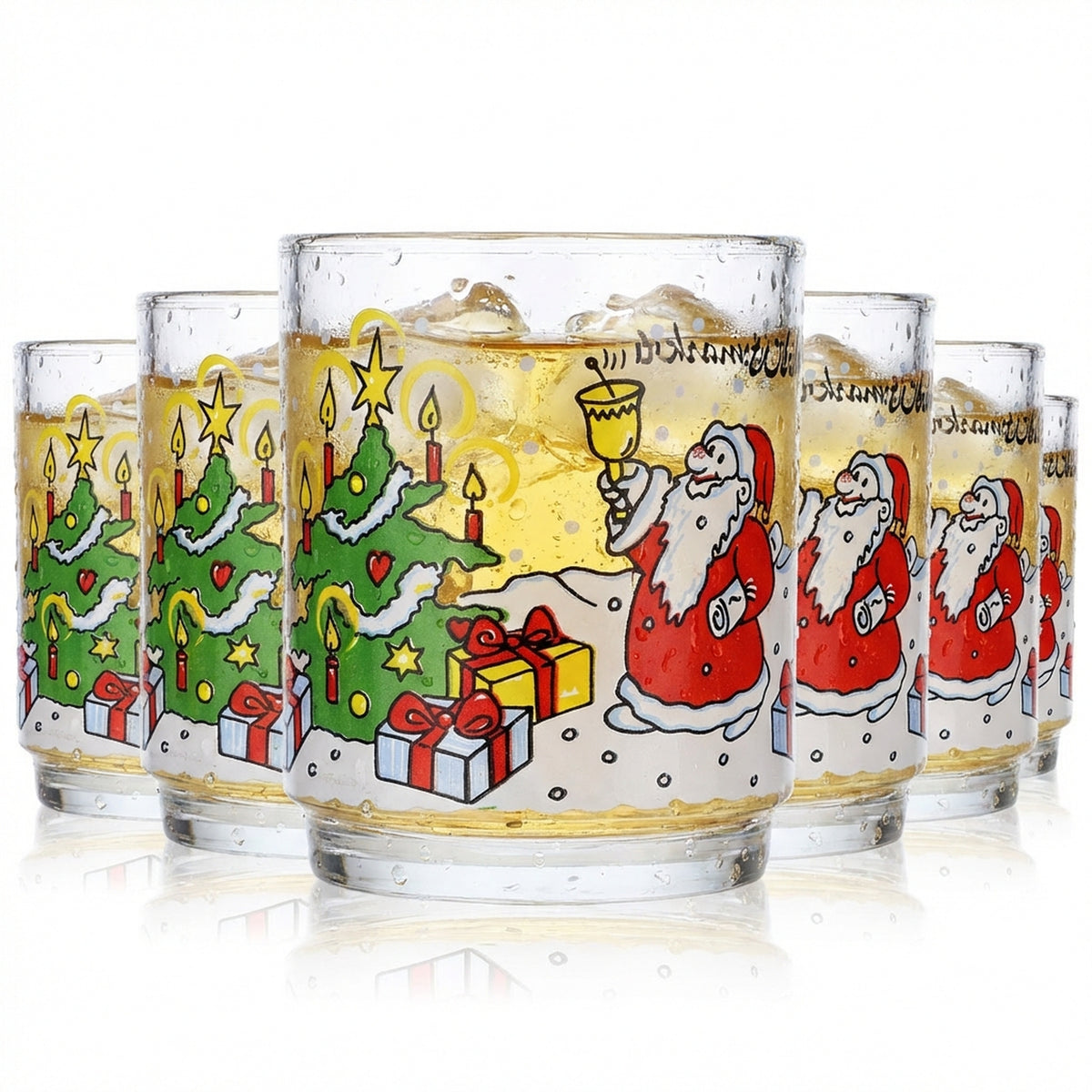 6x Christmas mugs 0.2l mulled wine mug Grog mug "Christmas market"